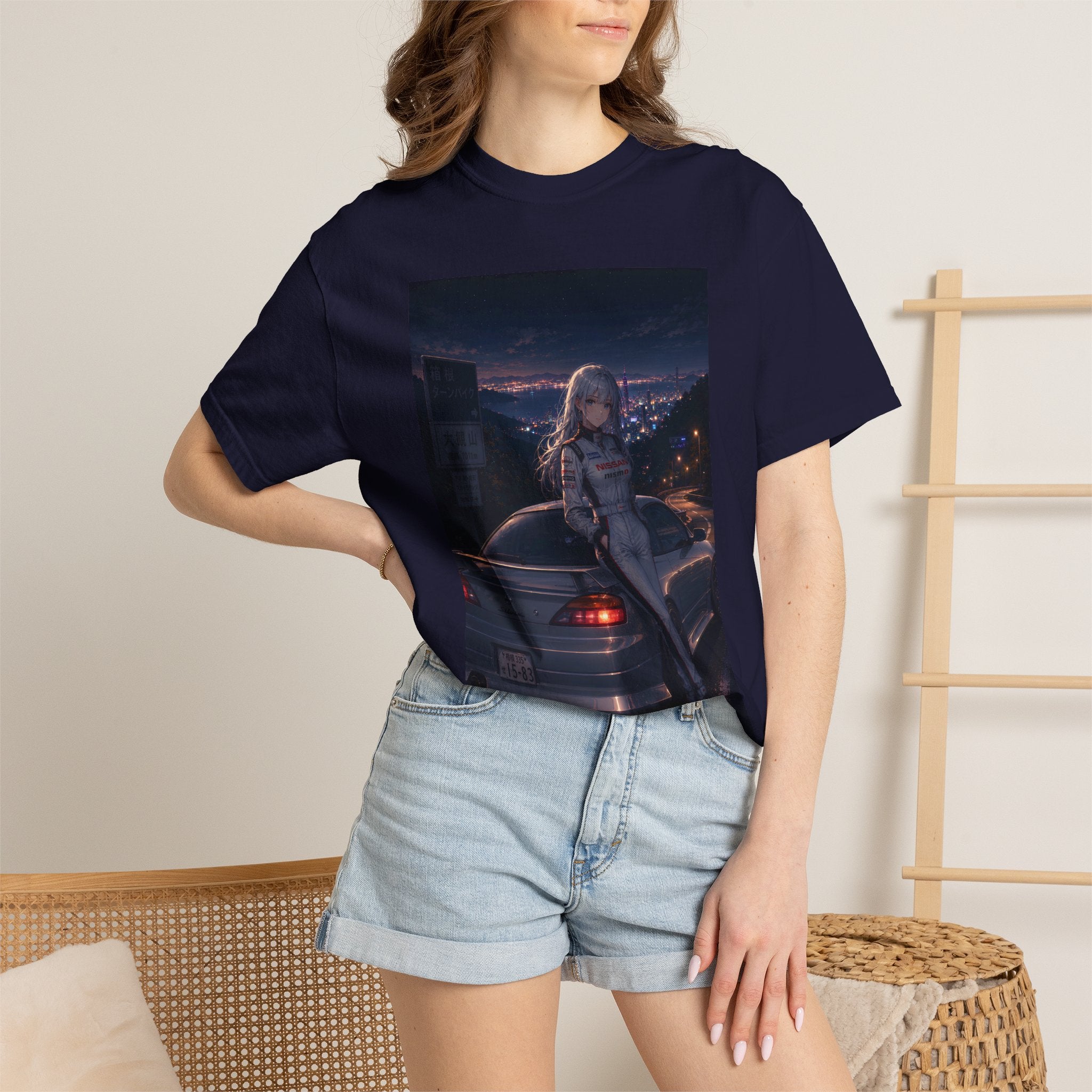 Hakone Night Drive Anime T-shirt | Retro JDM Street Racer Anime