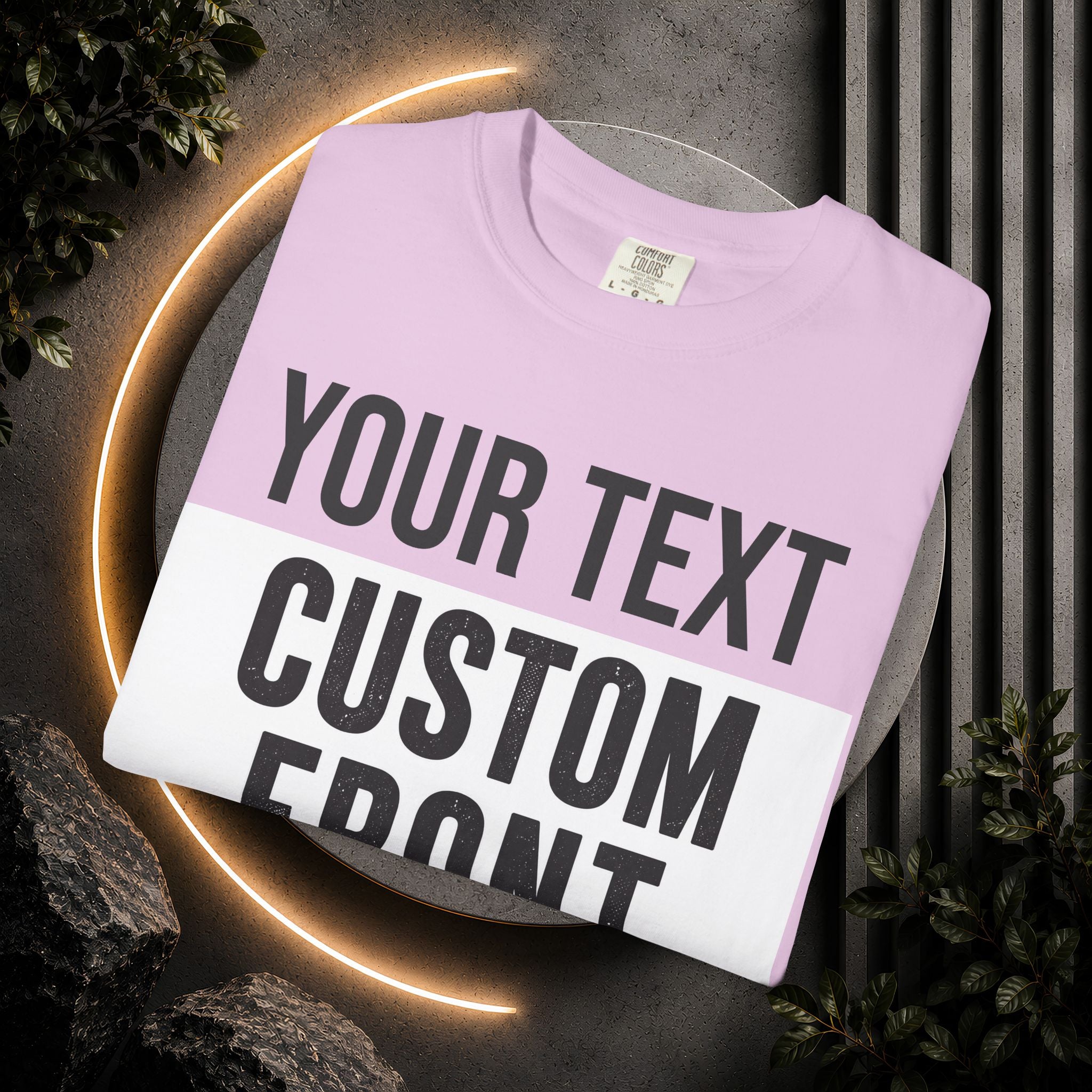 Custom Front Print T-Shirt — Personalized Text & Image Tee