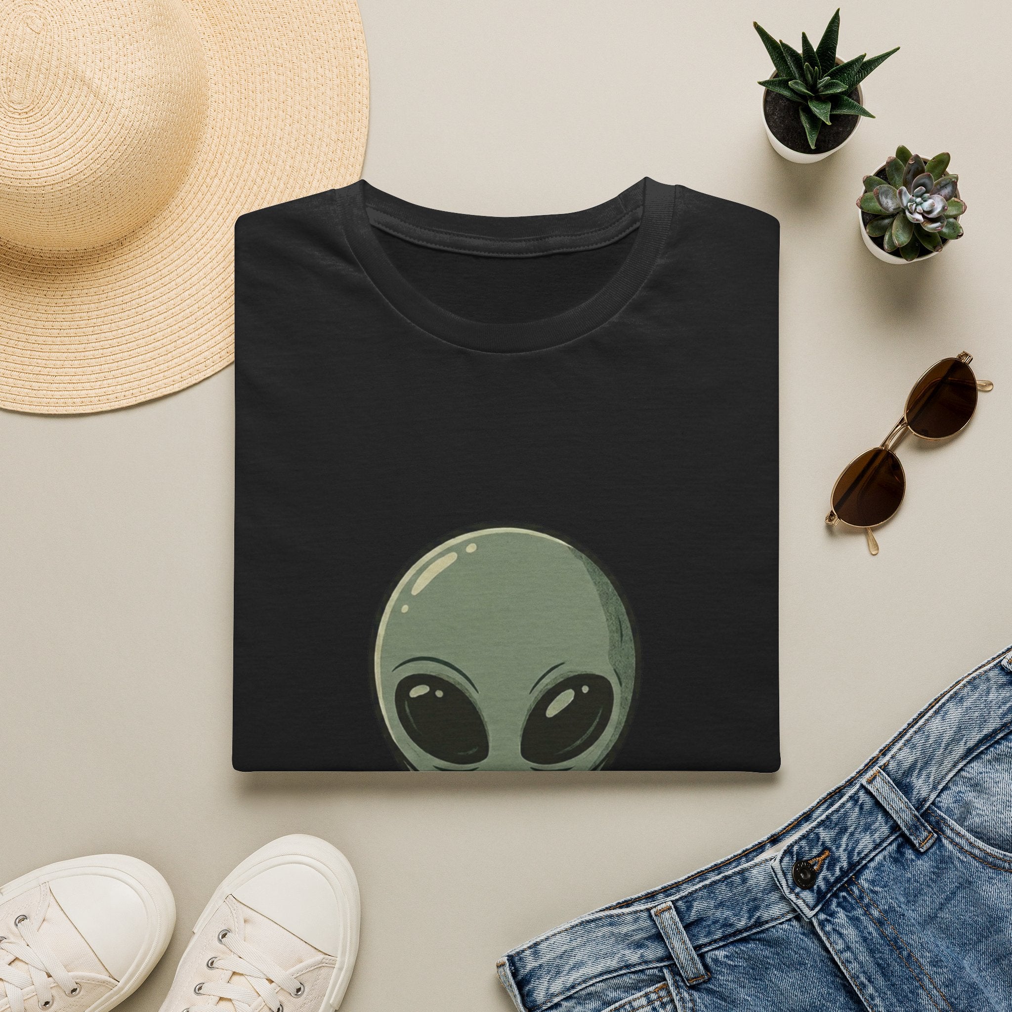 Alien Head This Is My Human Costume T-Shirt | Funny Extraterrestrial Design