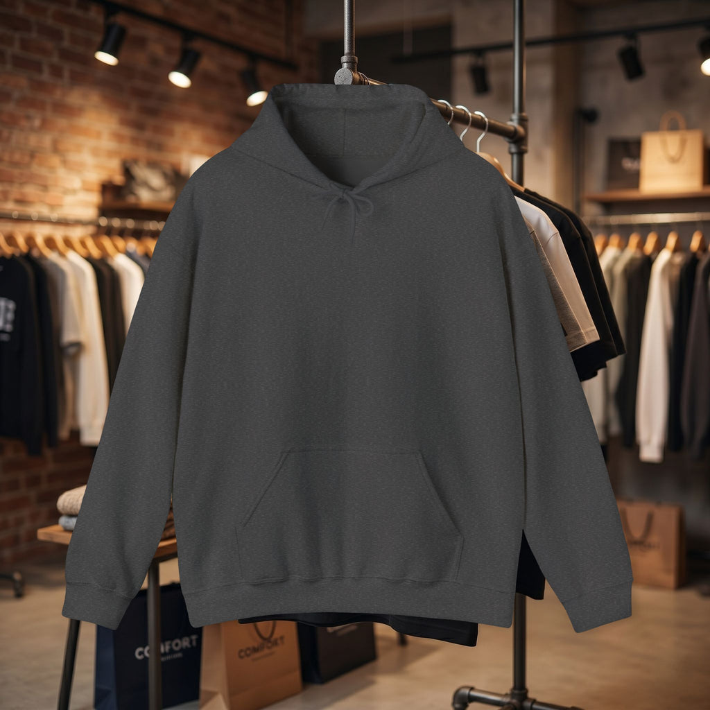 Custom Back Image Hoodie — Personalized White Pullover Hooded Sweatshirt