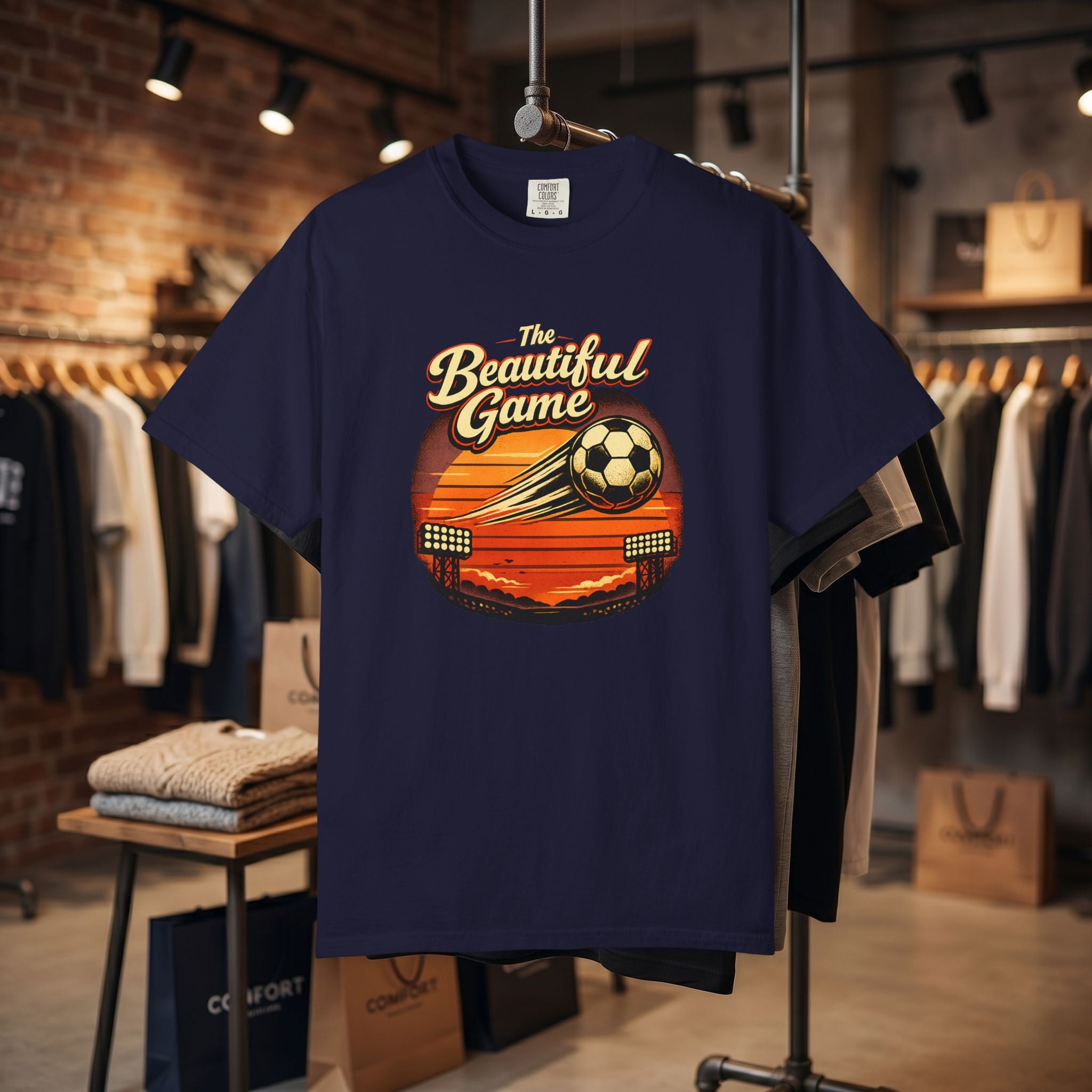 Soccer Vintage Sunset T-Shirt — "The Beautiful Game"