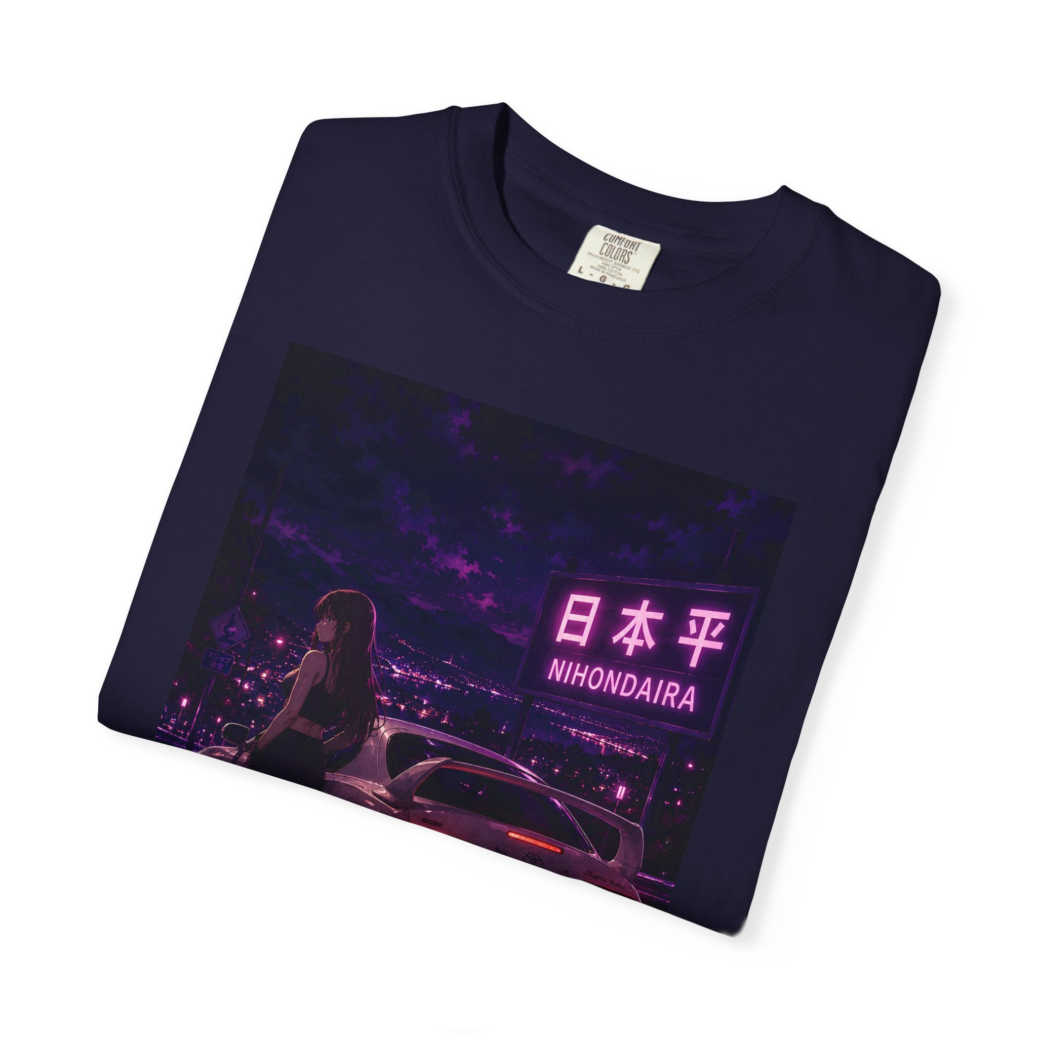 Midnight Apex Nihondaira Dreams T-shirt | Retro JDM Street Racer Anime