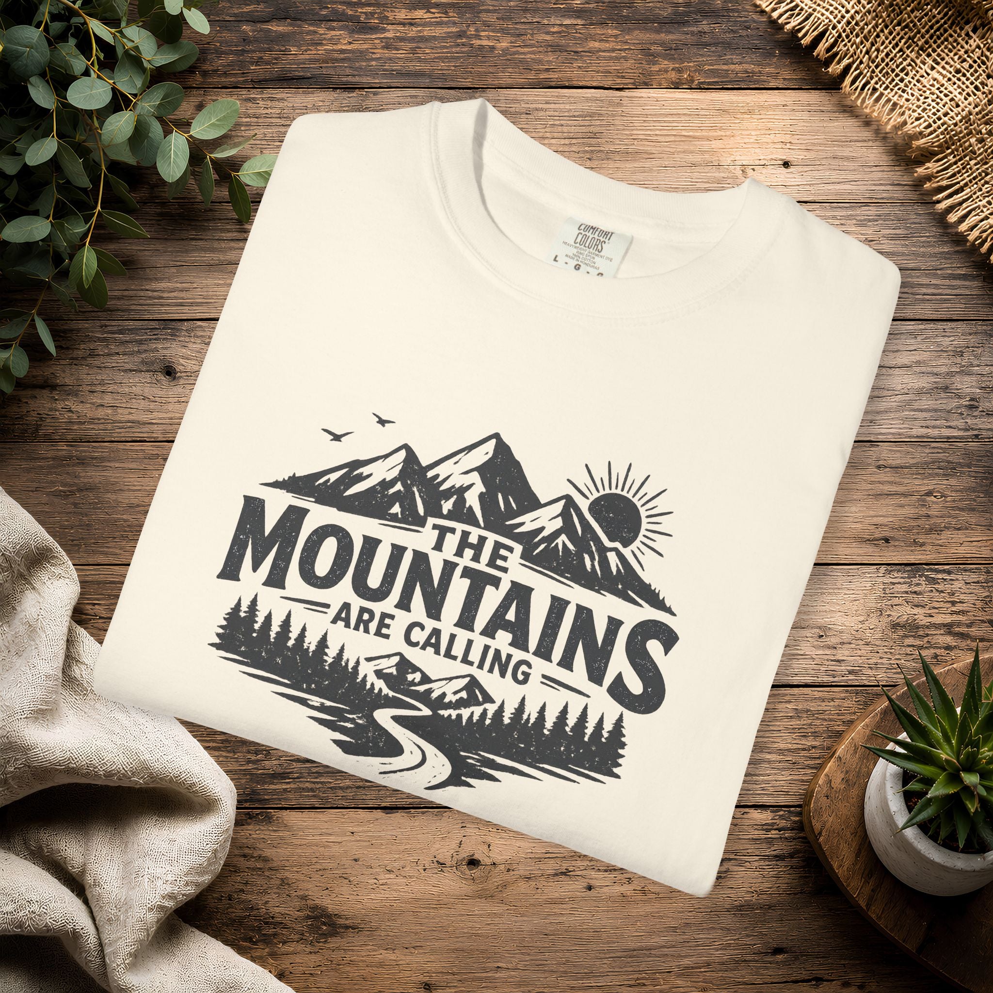 Mountains Are Calling T-Shirt — Outdoor Adventure Graphic Tee