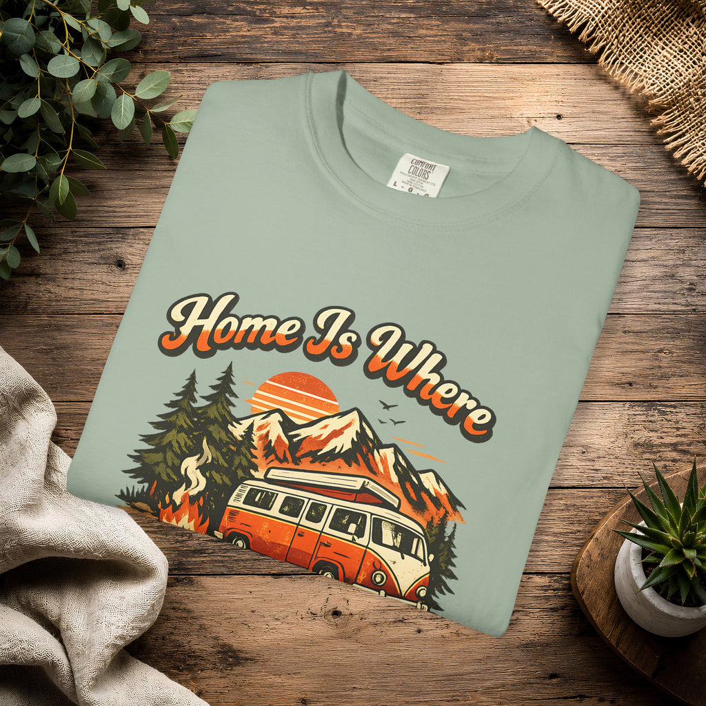 "Home Is Where We Park It" Camper Van Graphic Tee