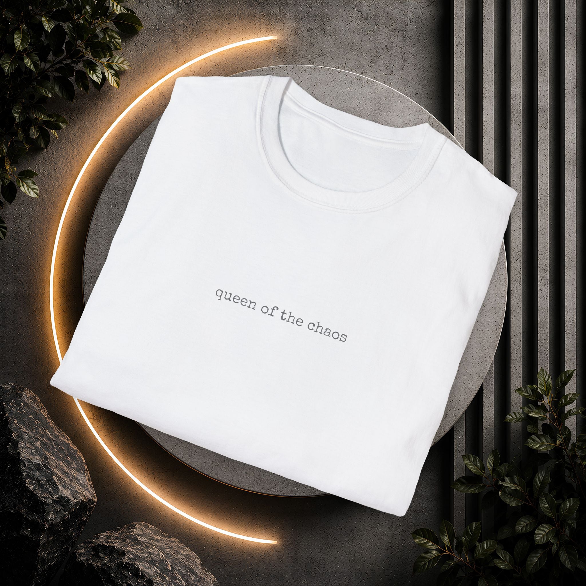 Queen of the Chaos T-Shirt | Minimalist Typography Tee