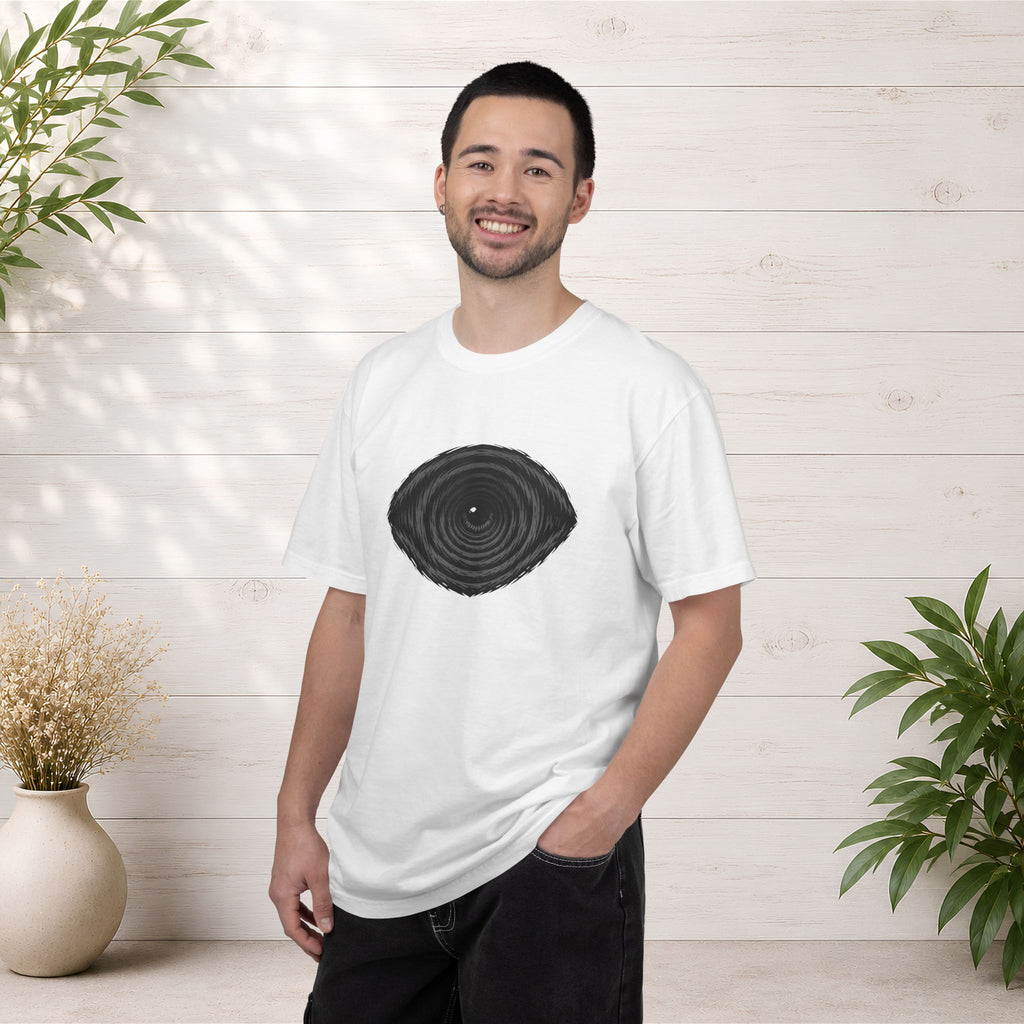 Tree Ring Eye Graphic T-Shirt — Nature-Inspired Minimalist Tee