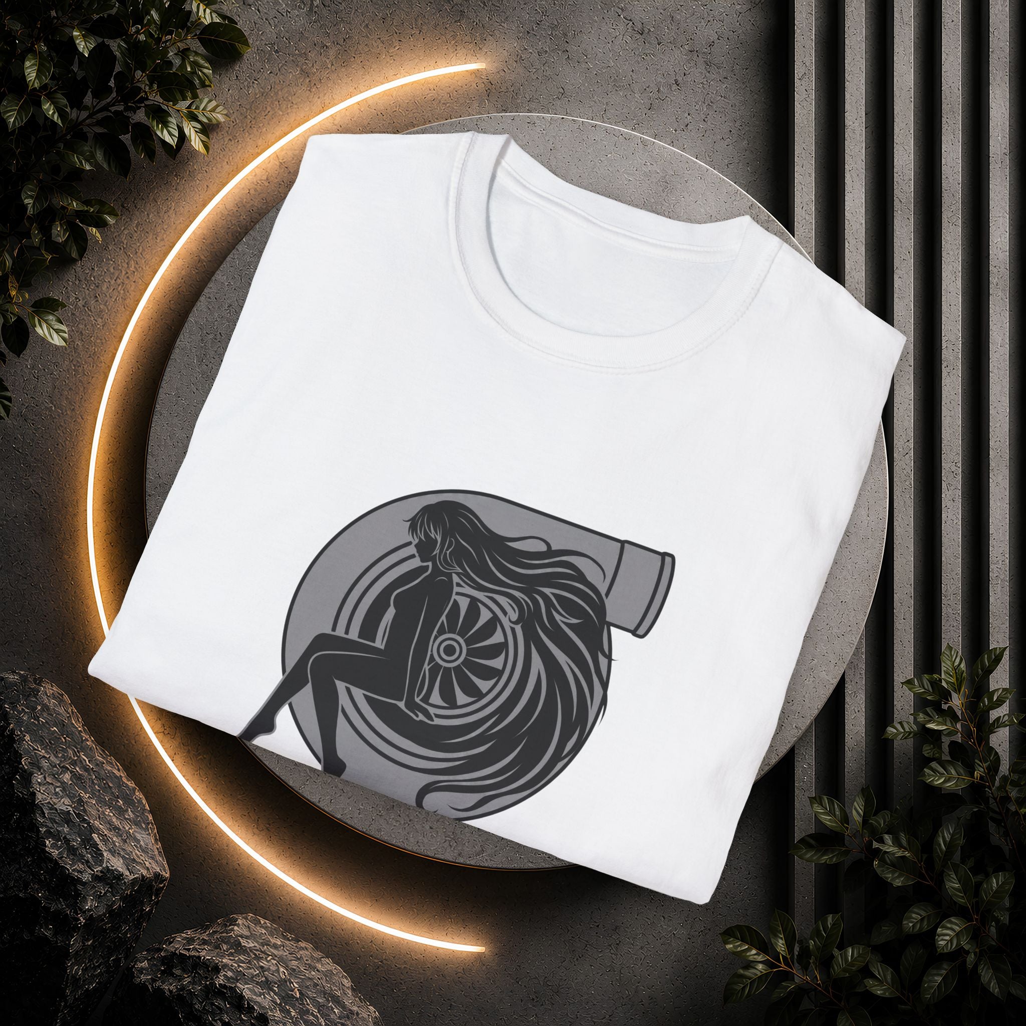 Turbo Heart Girl graphic T-Shirt | Racing Turbo design