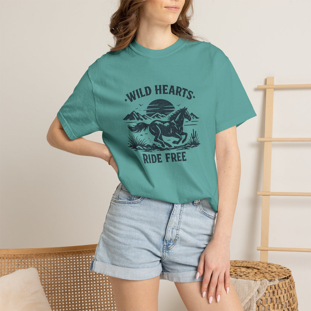 Wild Hearts Ride Free T-Shirt – Vintage Horseback Adventure Tee