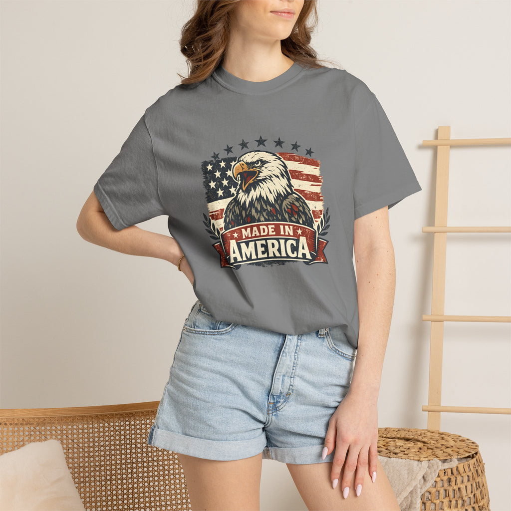 Made in America Eagle T-Shirt — Patriotic USA Flag Graphic Tee