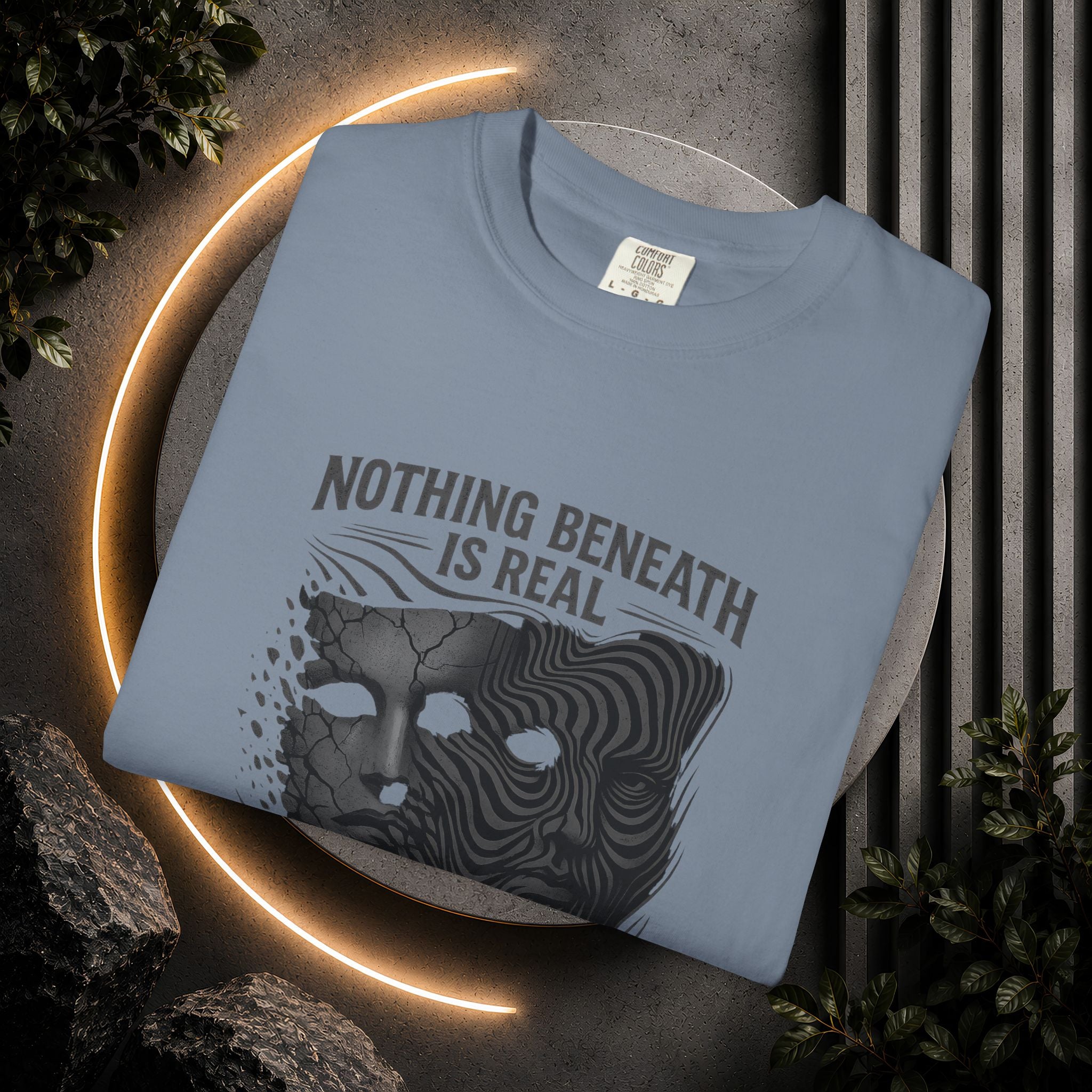 “Nothing Beneath Is Real” Surreal Graphic T-Shirt