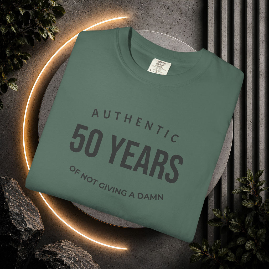 "Authentic" Custom Text "of Not Giving a Damn" T-Shirt