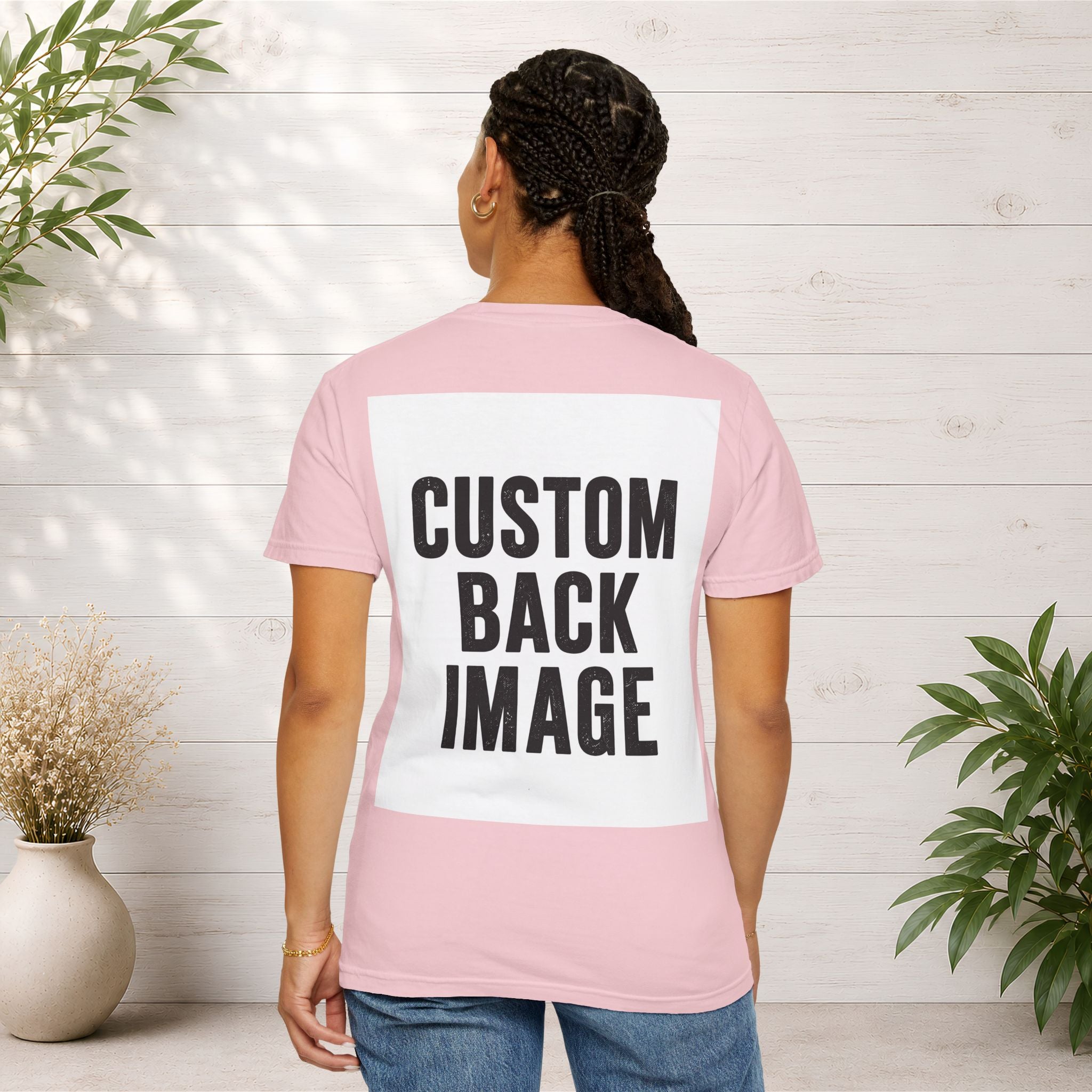 Custom Image Front And Back T-Shirt - Add Your Own Images