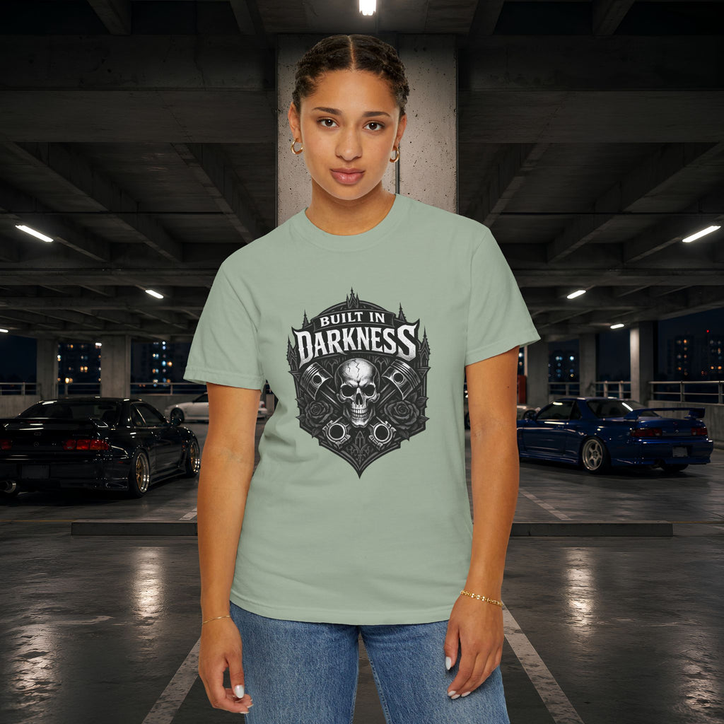 Built in Darkness Skull & Pistons T-Shirt