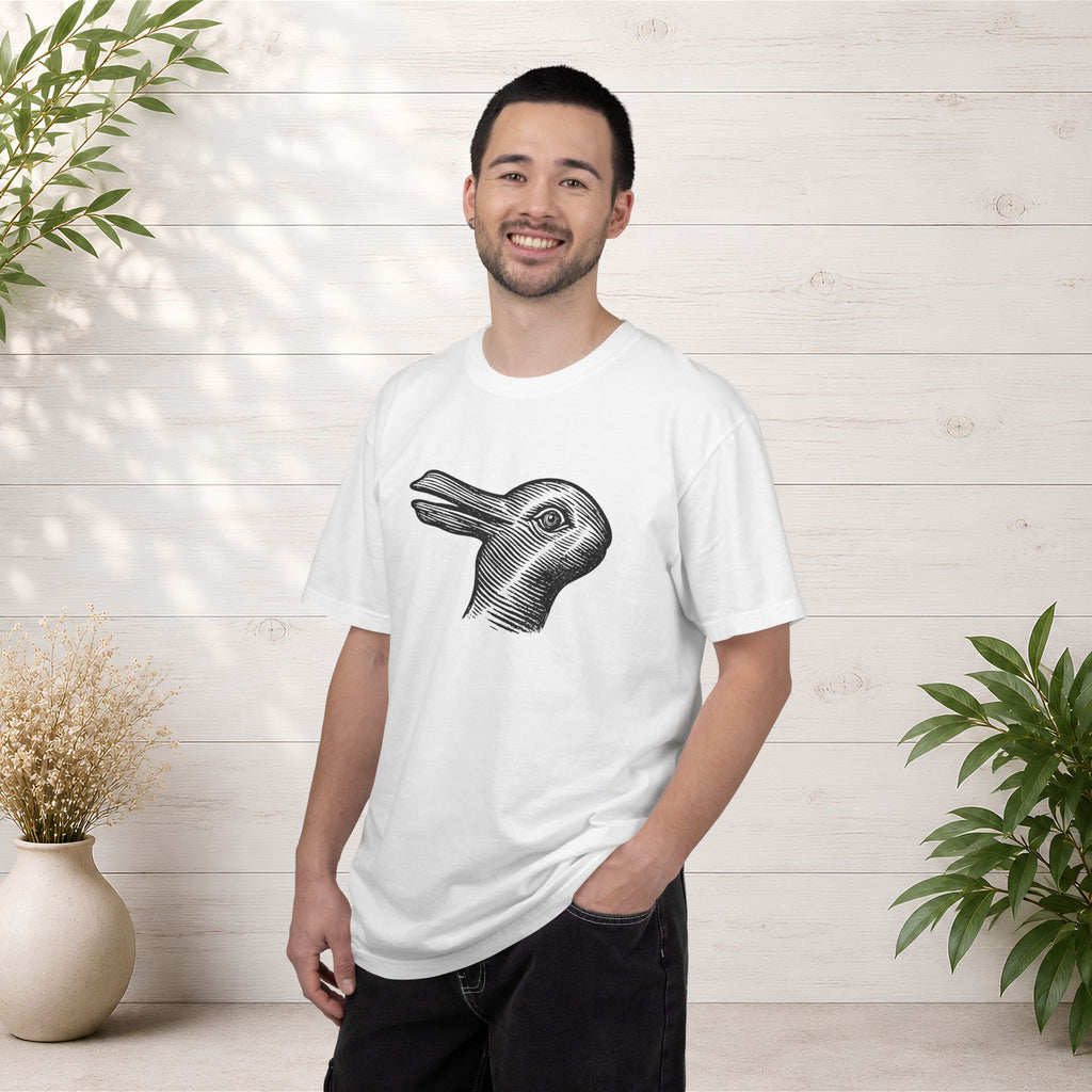 Vintage Optical Illusion Rabbit-Duck T-Shirt