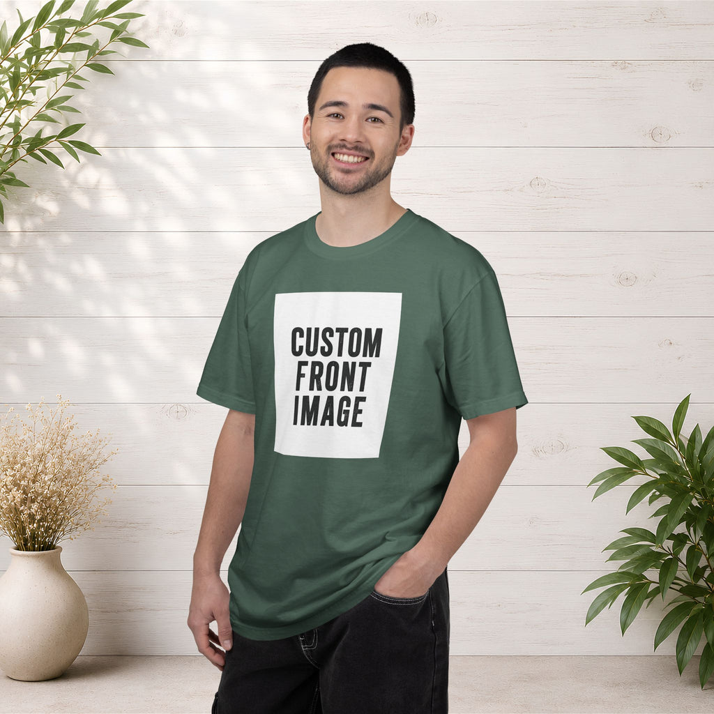 Custom Portrait Small Image Front T-Shirt - Add Your Own Image