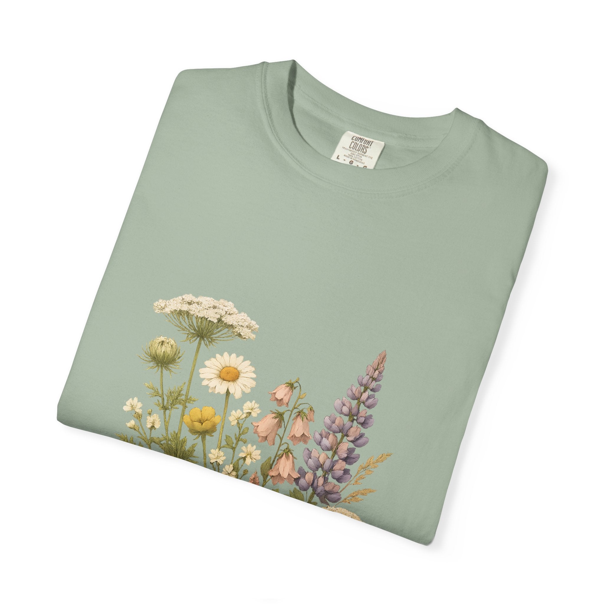 Wildflower Bouquet T-shirt | Botanical Meadow Floral Print