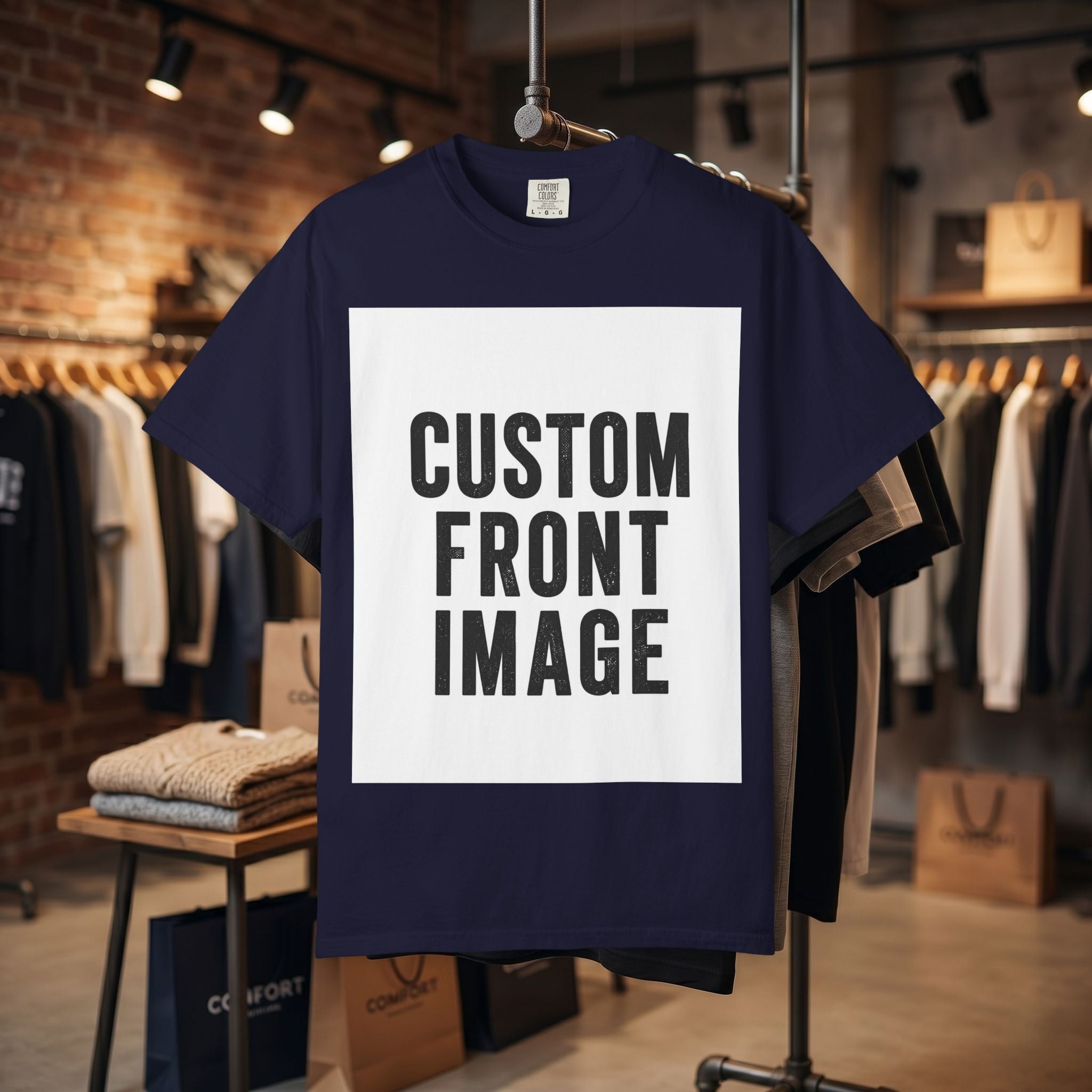 Custom Image Front T-Shirt - Add Your Own Image