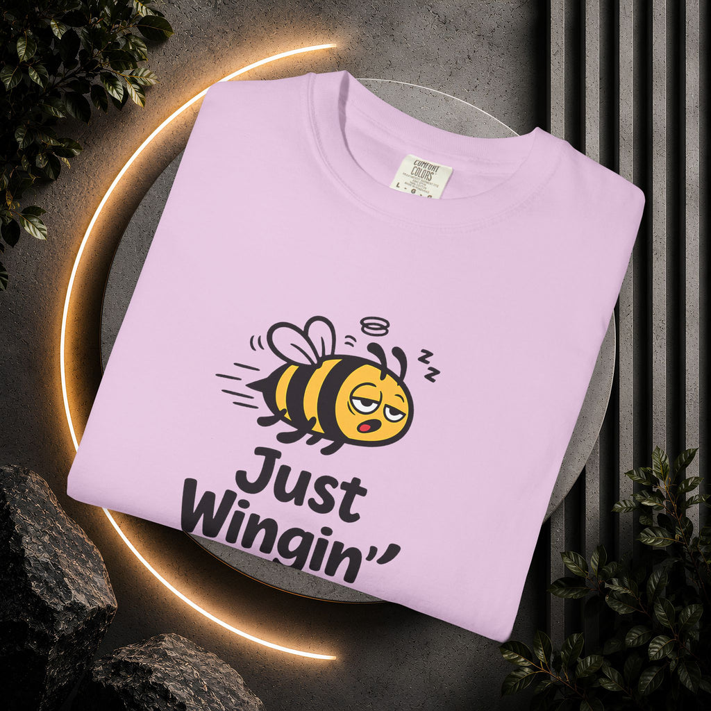 Just Wingin' It Bee T-Shirt — Funny Bee Graphic Tee