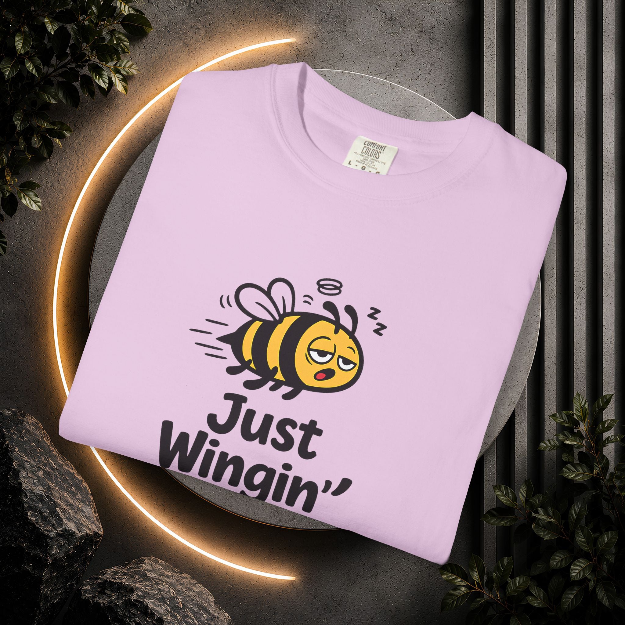 Just Wingin' It Bee T-Shirt — Funny Bee Graphic Tee