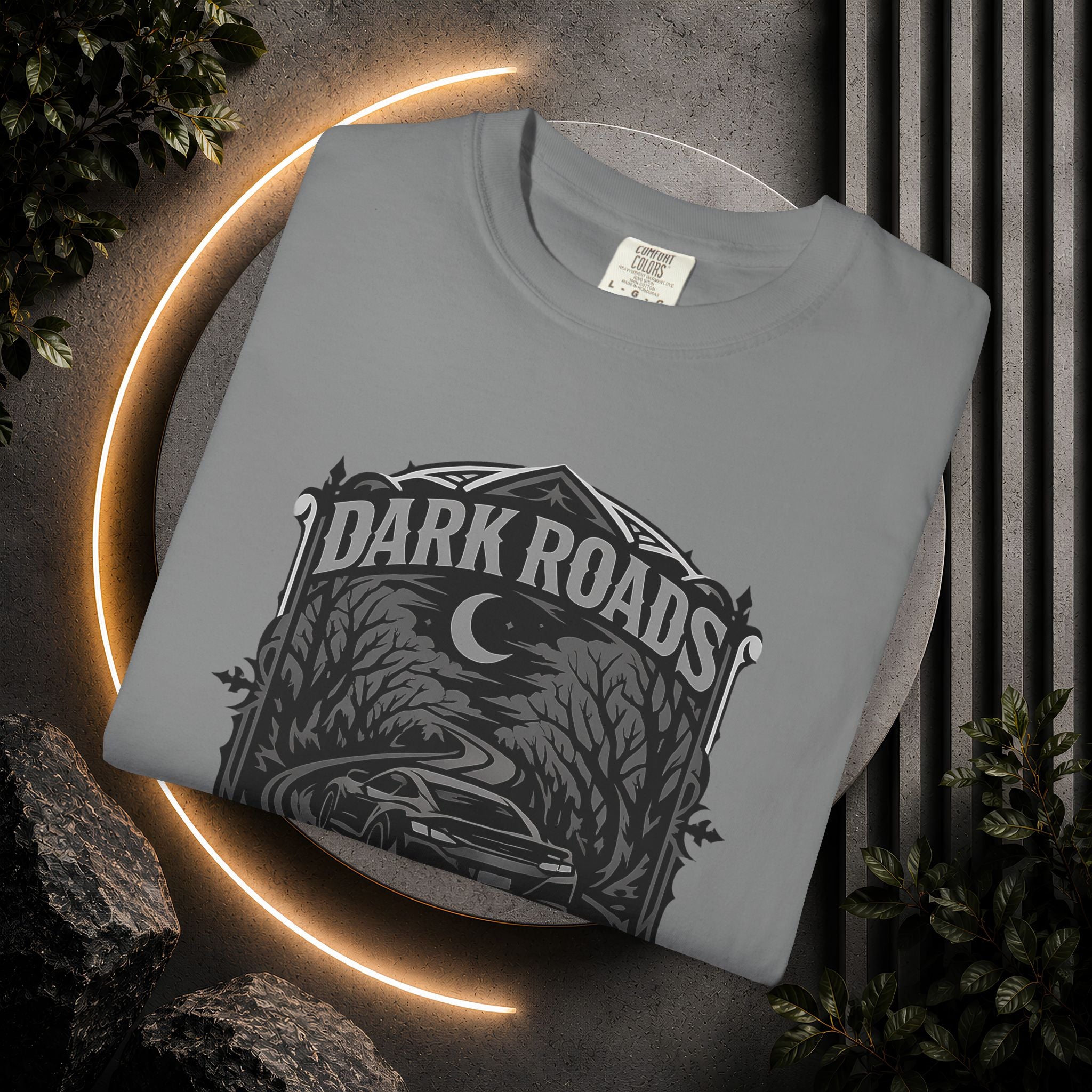 Dark Roads Call Me Home T-Shirt — Vintage Night Drive Graphic Tee