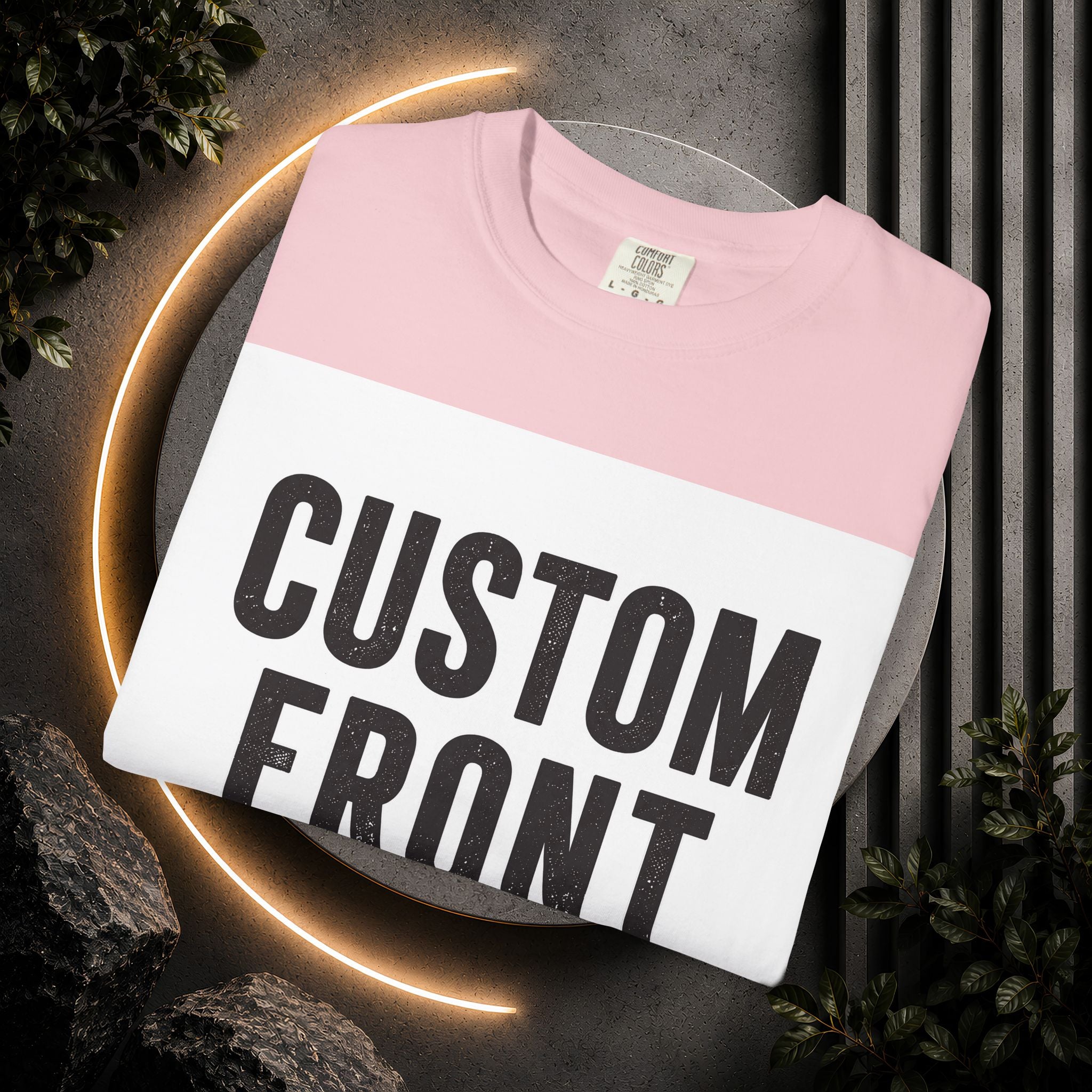 Custom Square Image Front T-Shirt - Add Your Own Image