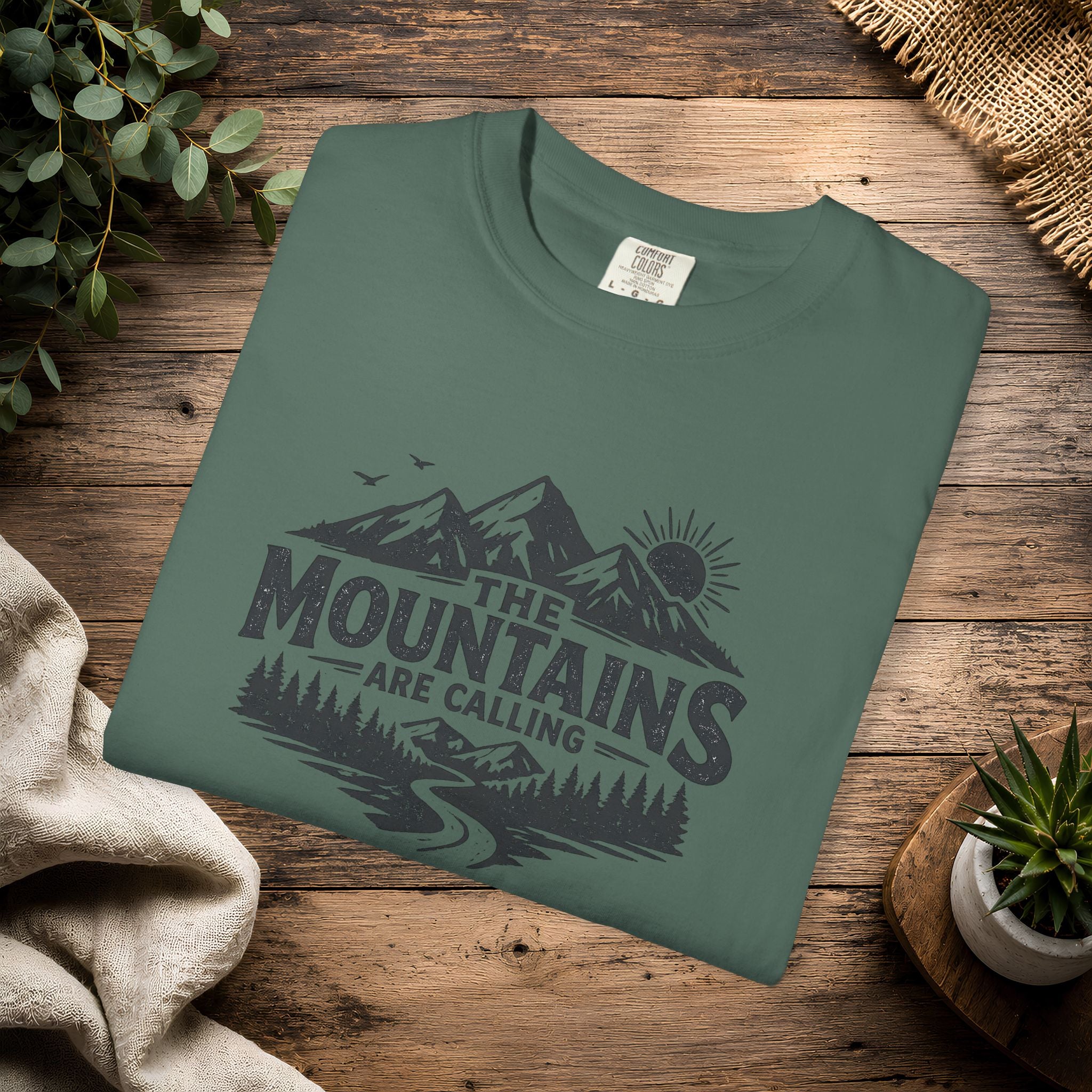 Mountains Are Calling T-Shirt — Outdoor Adventure Graphic Tee