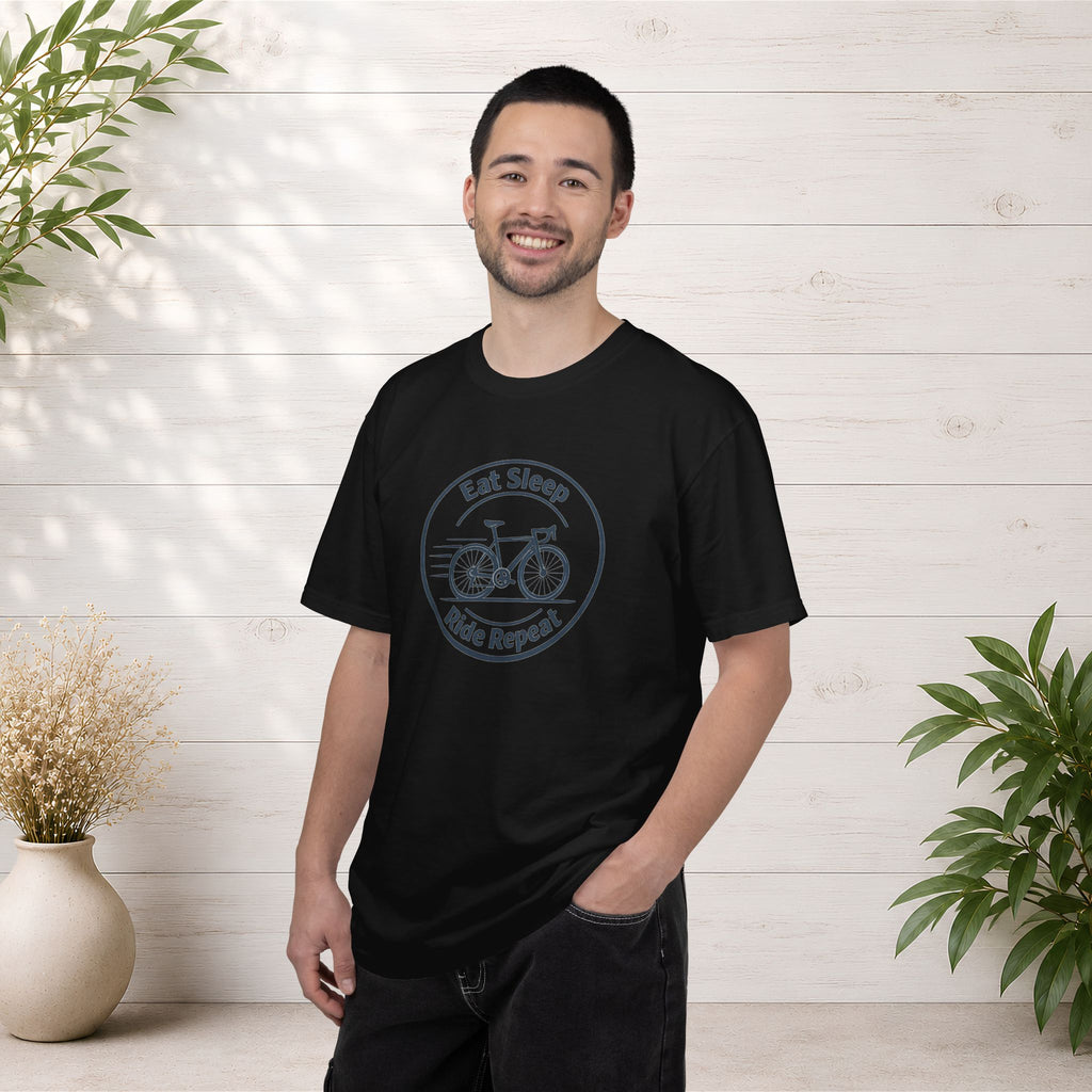 Cycling Tee — "Eat Sleep Ride Repeat" Bike Shirt
