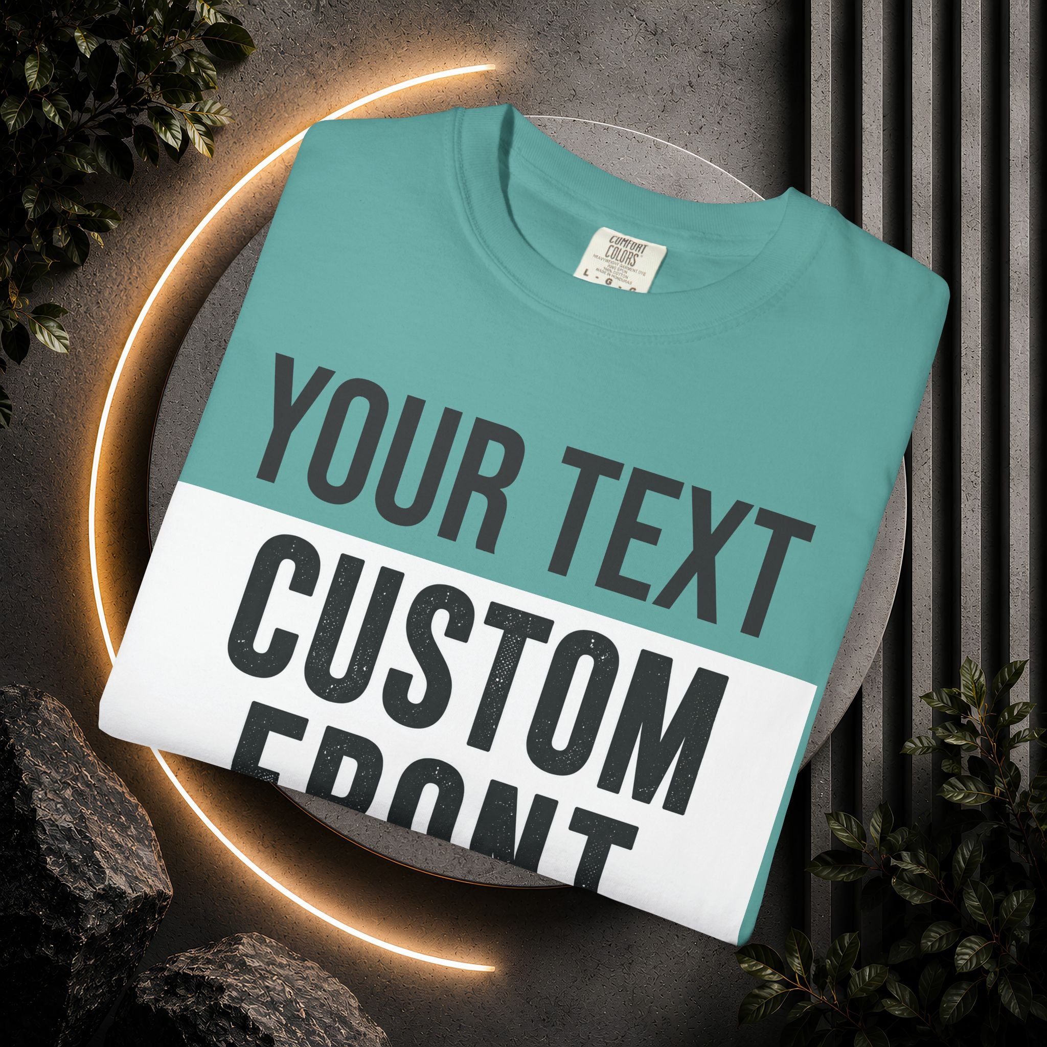Custom Front Print T-Shirt — Personalized Text & Image Tee
