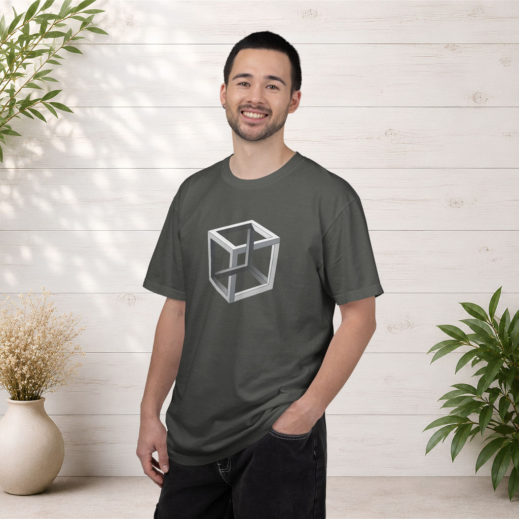 Optical Illusion Cube Depth T-Shirt