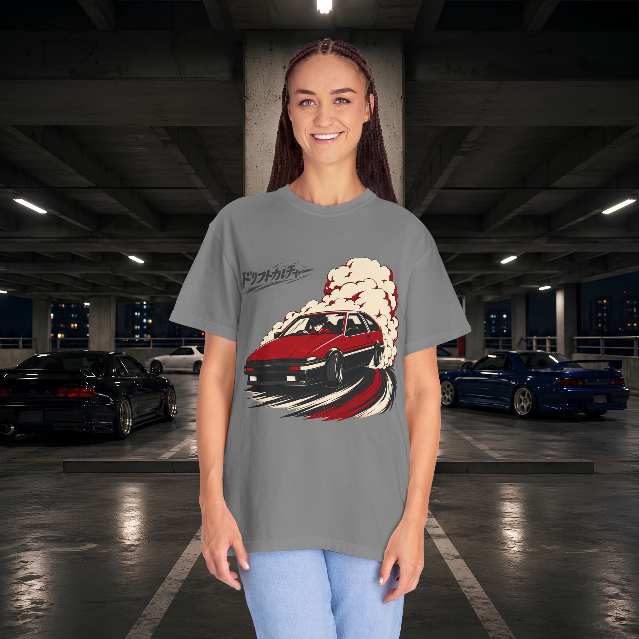Drift Culture Anime Style T-Shirt - Japanese Retro Car Racing Graphic Tee