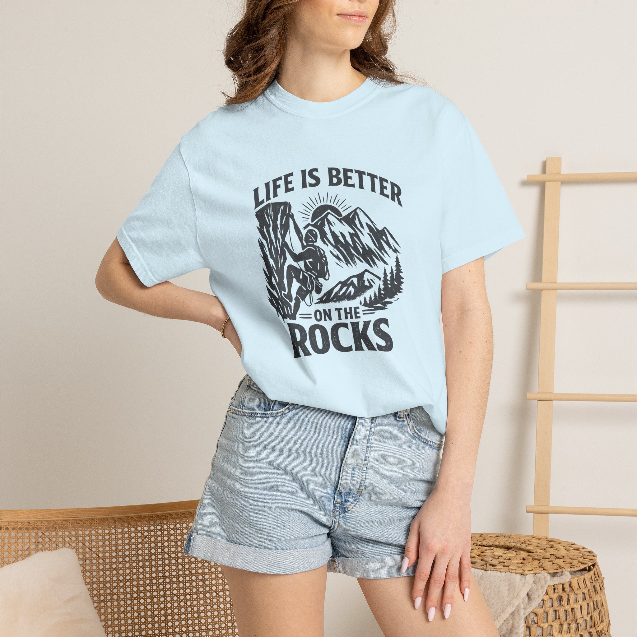 Life Is Better on the Rocks Mountain T-Shirt - Climbing Tee