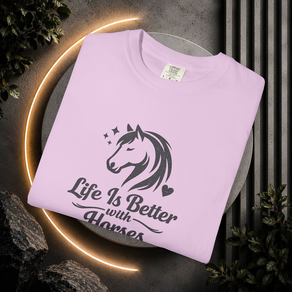Life Is Better With Horses T-Shirt — Horse Lover Tee