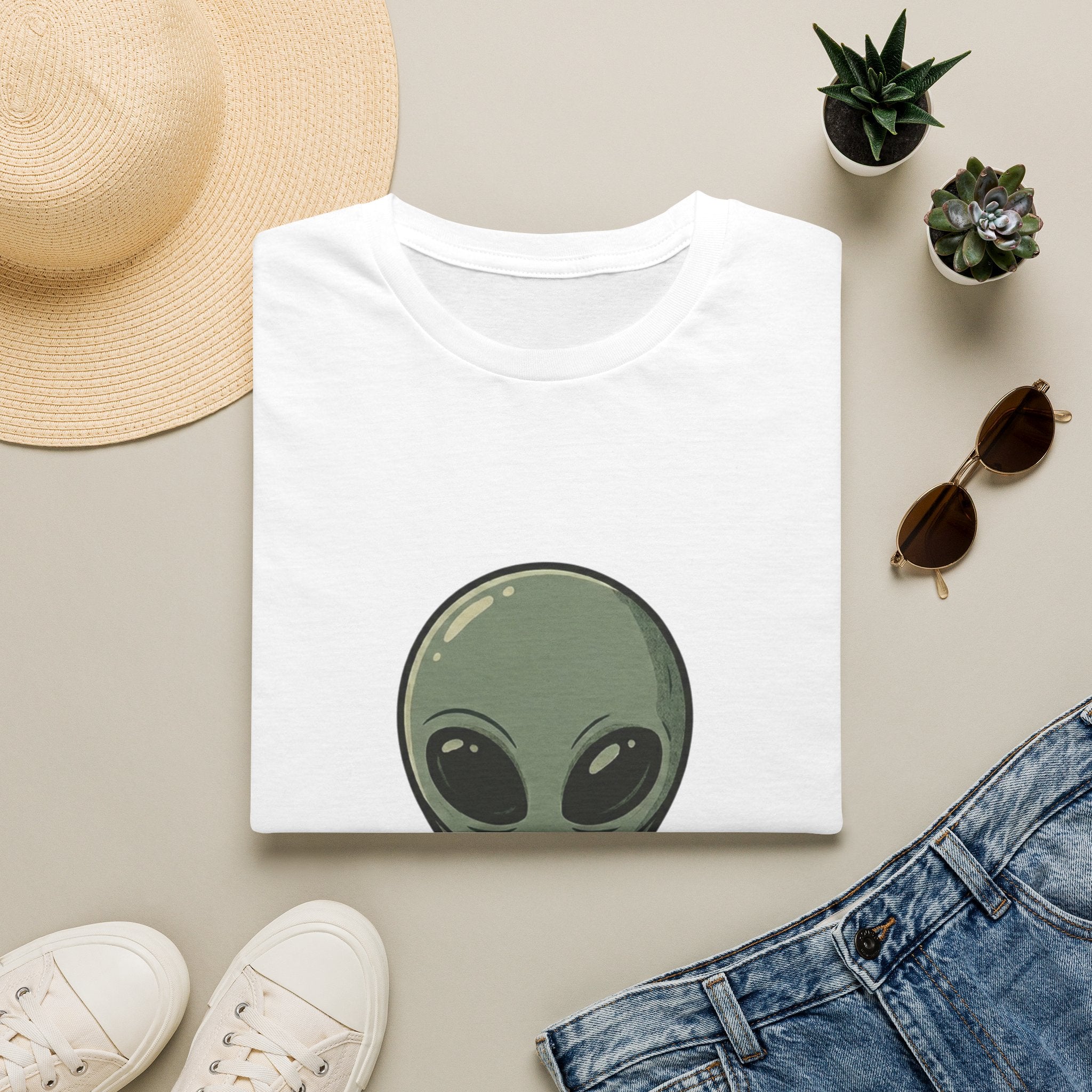 Alien Head This Is My Human Costume T-Shirt | Funny Extraterrestrial Design
