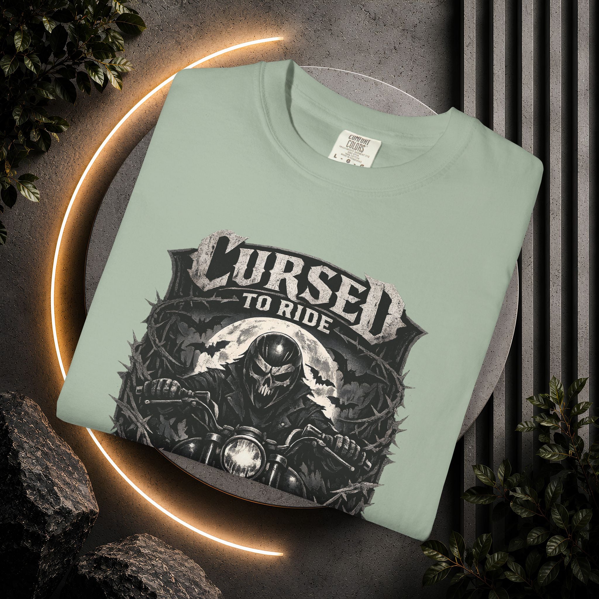 Cursed to Ride Motorcycle Graphic T-Shirt