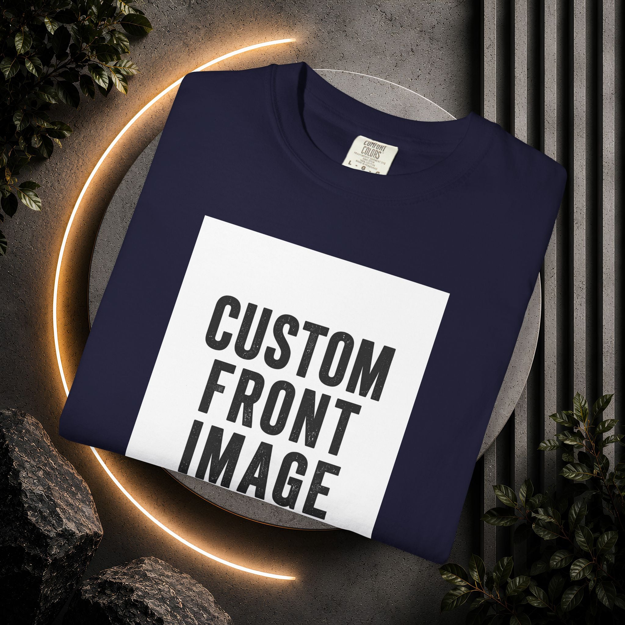 Custom Portrait Small Image Front T-Shirt - Add Your Own Image