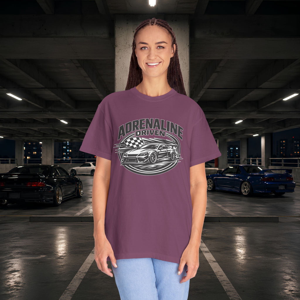 Adrenaline Driven Racing Tee — Street Race Car Graphic T-Shirt
