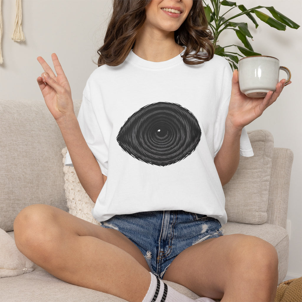 Tree Ring Eye Graphic T-Shirt — Nature-Inspired Minimalist Tee