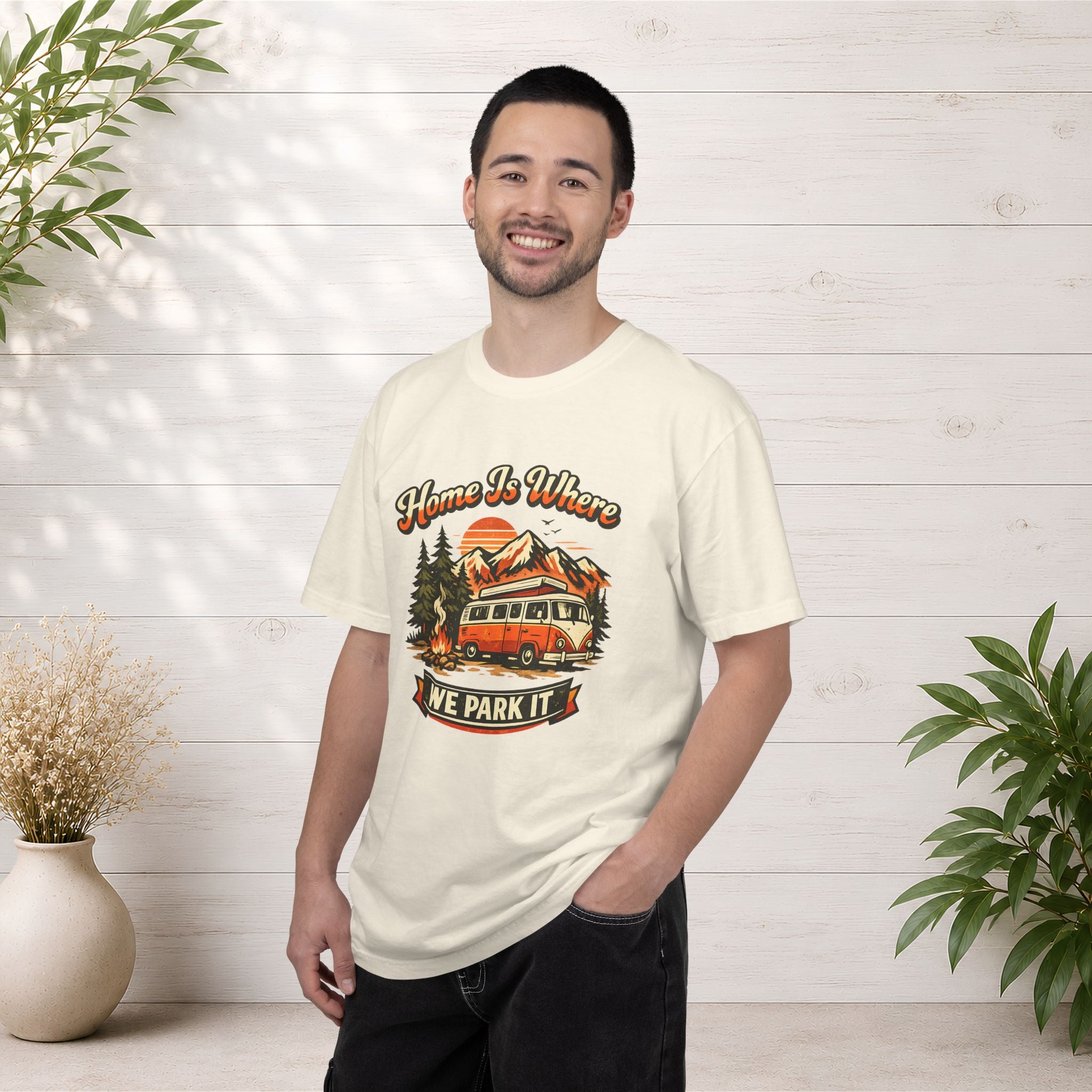 "Home Is Where We Park It" Camper Van Graphic Tee