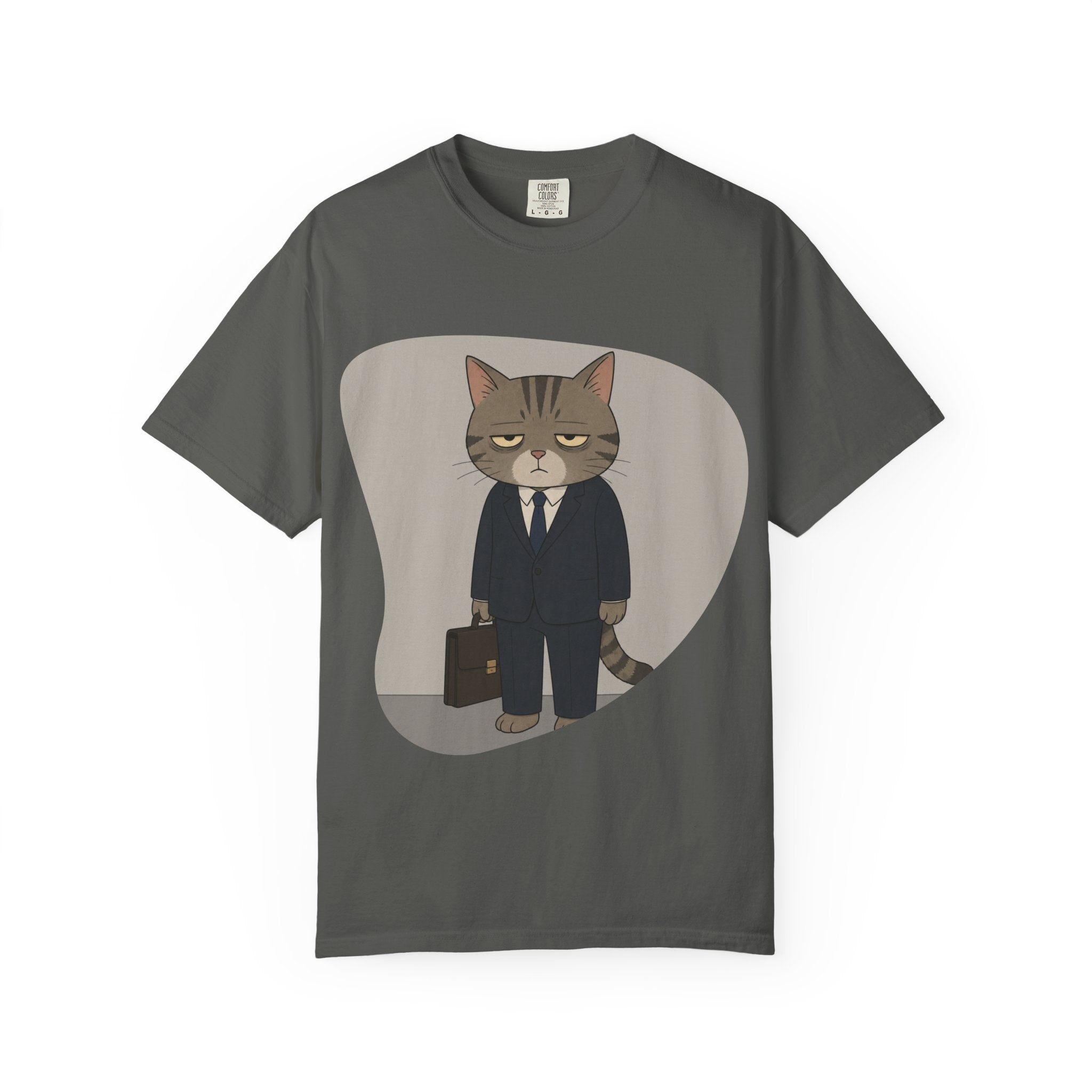 Grumpy Cat in Suit T-shirt | Cat Businessman Illustration