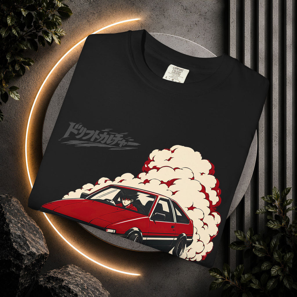 Drift Culture Anime Style T-Shirt - Japanese Retro Car Racing Graphic Tee