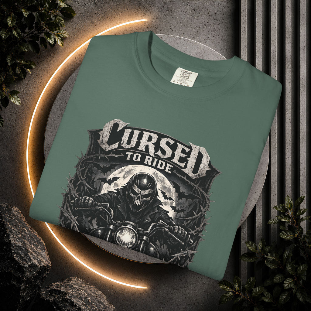 Cursed to Ride Motorcycle Graphic T-Shirt