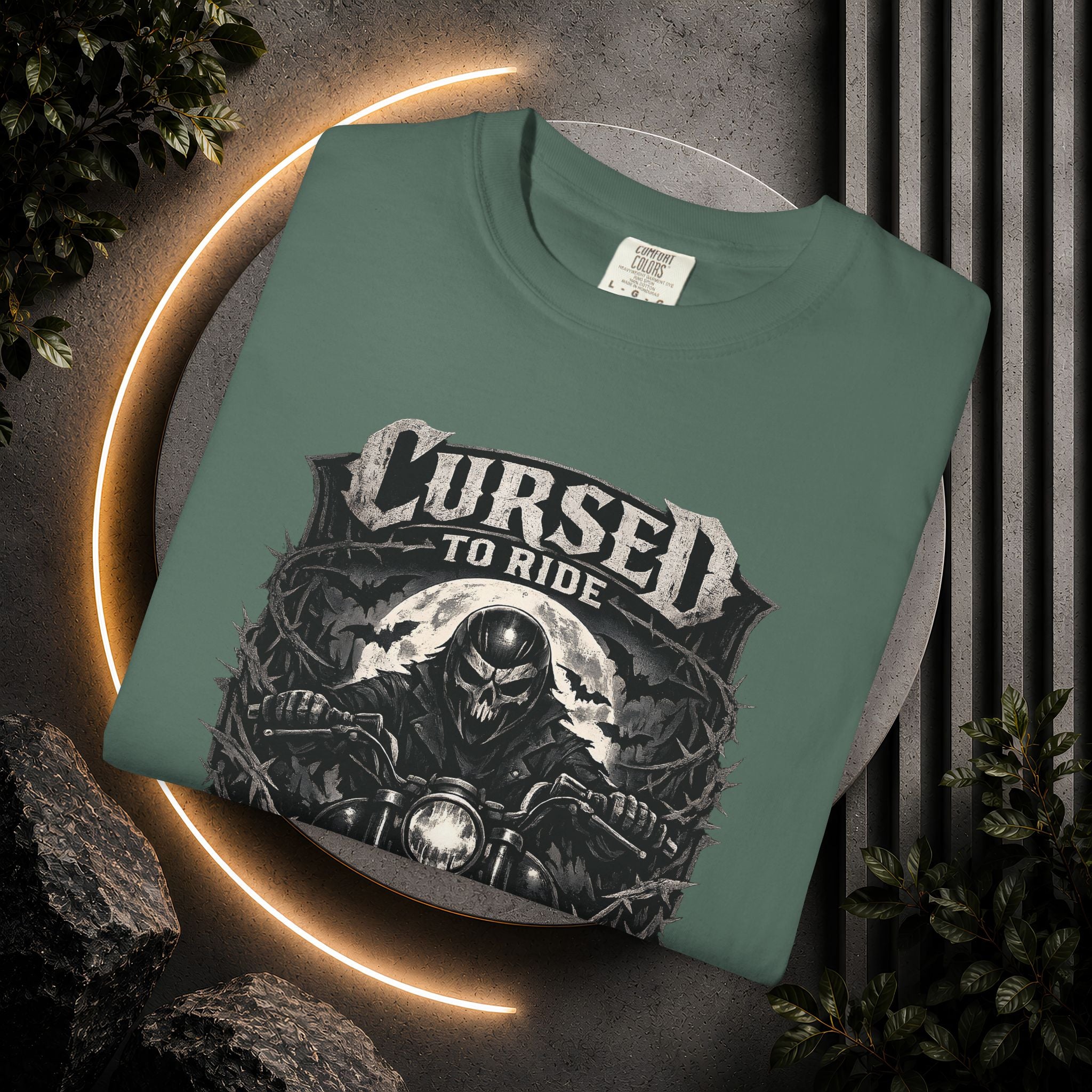 Cursed to Ride Motorcycle Graphic T-Shirt