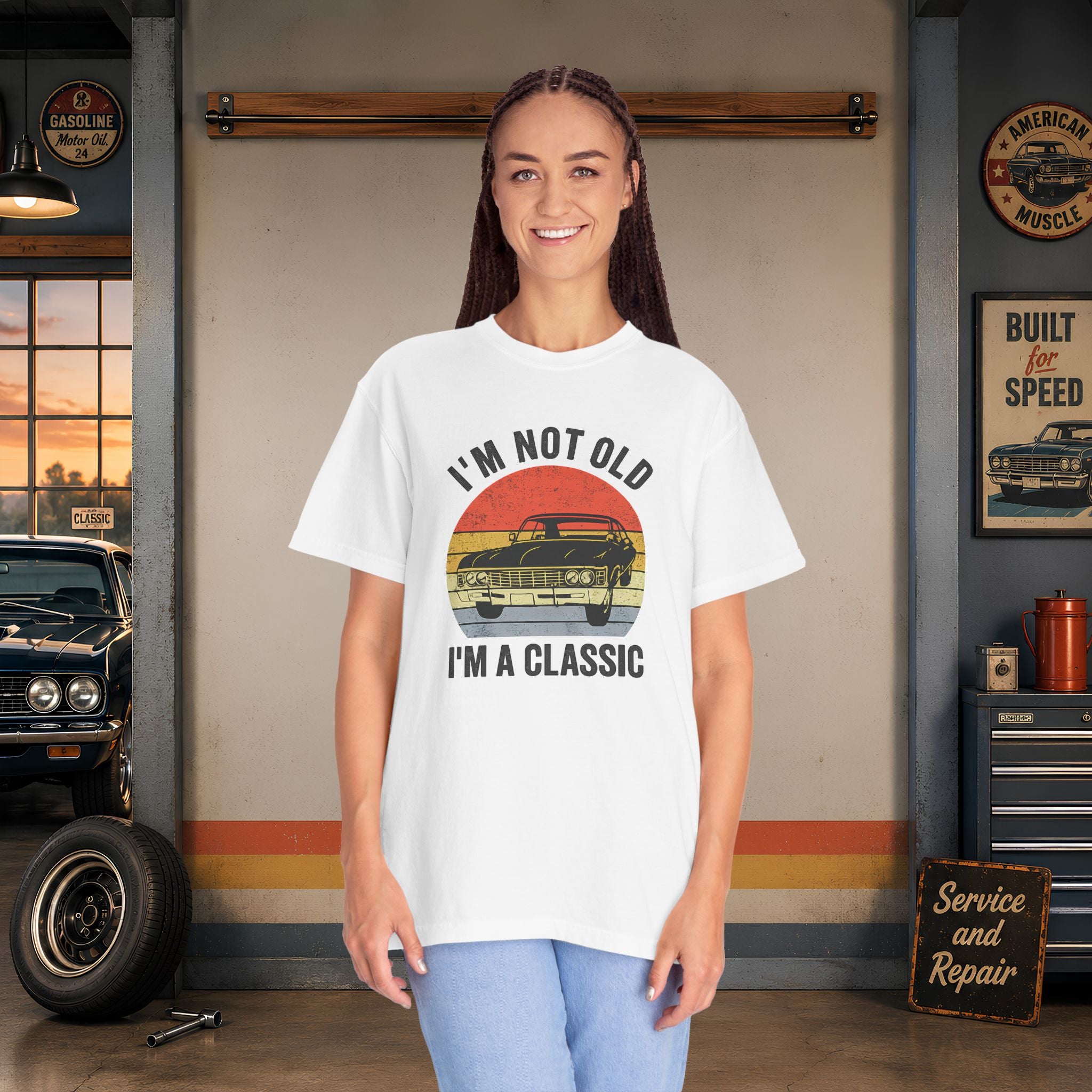 Classic Car T‑Shirt — "I'm Not Old, I'm a Classic" Vintage Auto Tee