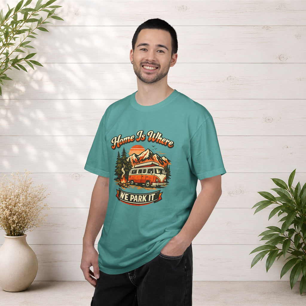 "Home Is Where We Park It" Camper Van Graphic Tee