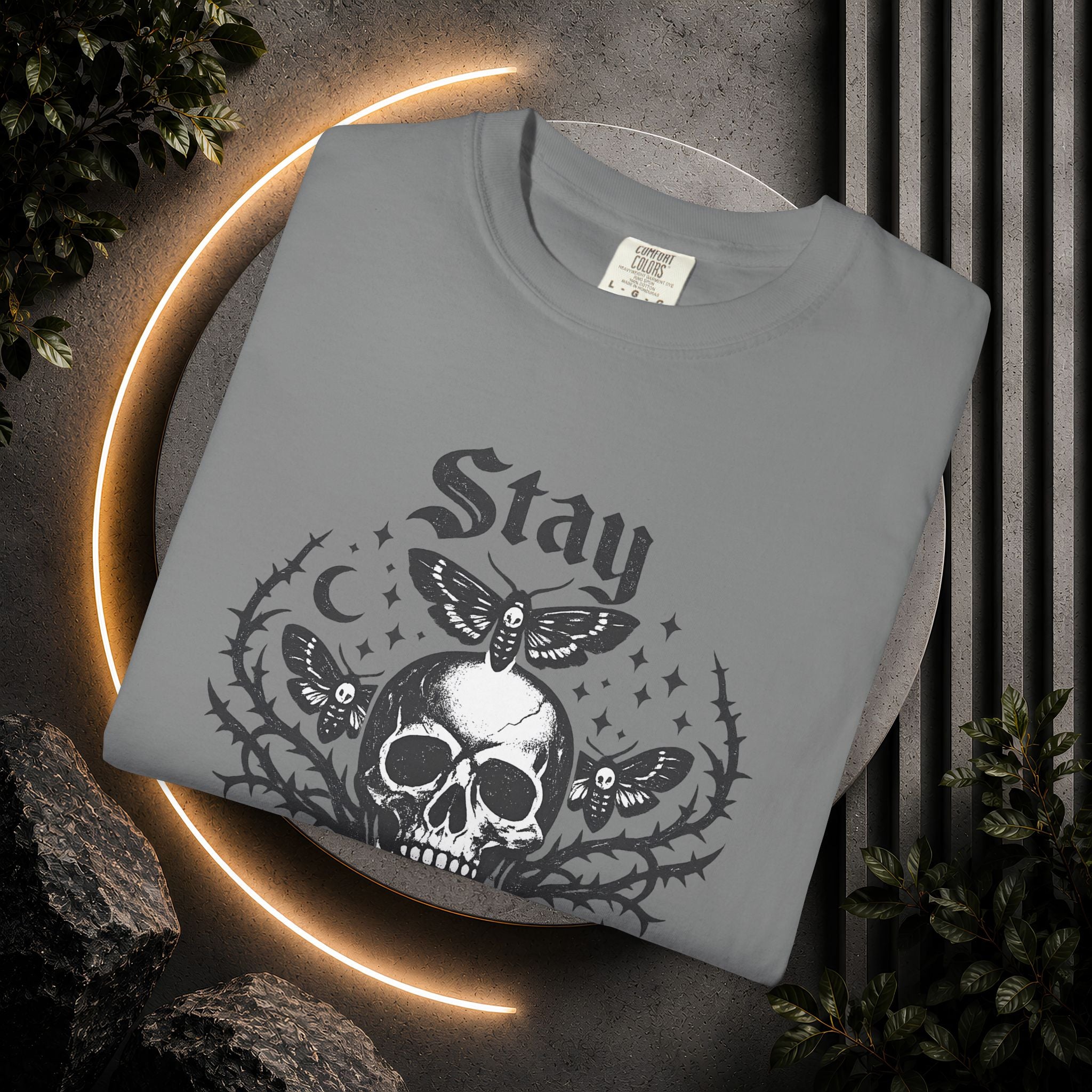 Stay Strange Skull T-Shirt — Gothic Skull Graphic Tee
