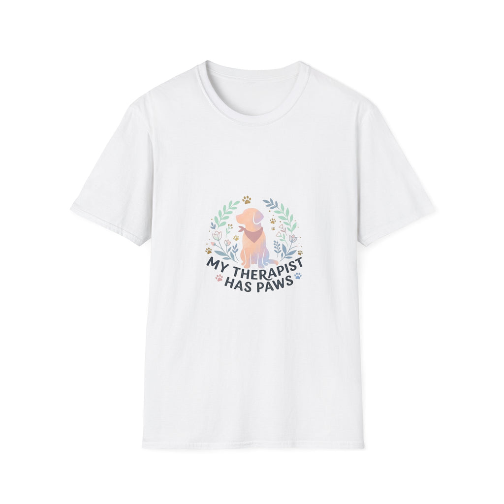 Golden Retriever "My Therapist Has Paws" T-Shirt | Dog Lover Tee