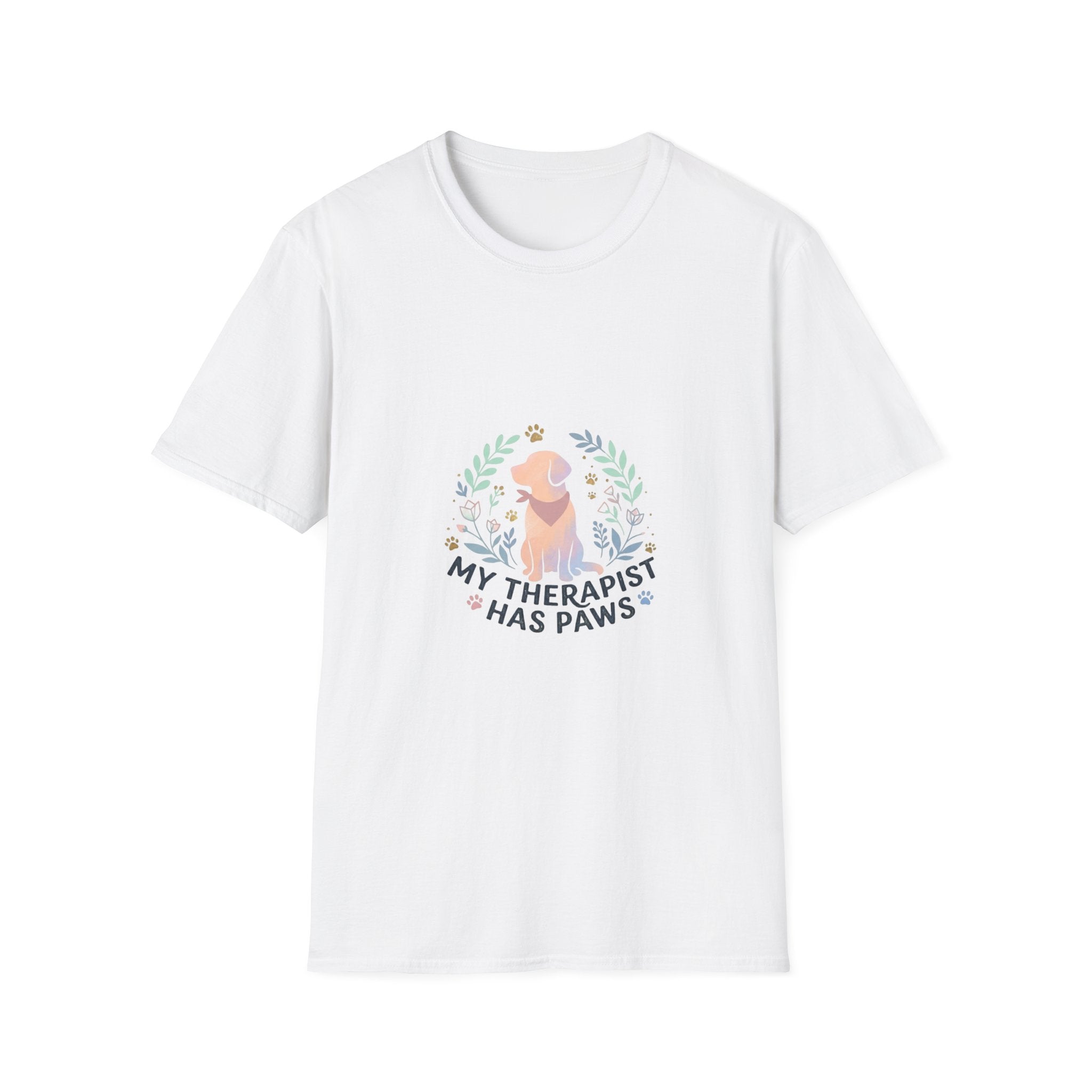 Golden Retriever "My Therapist Has Paws" T-Shirt | Dog Lover Tee