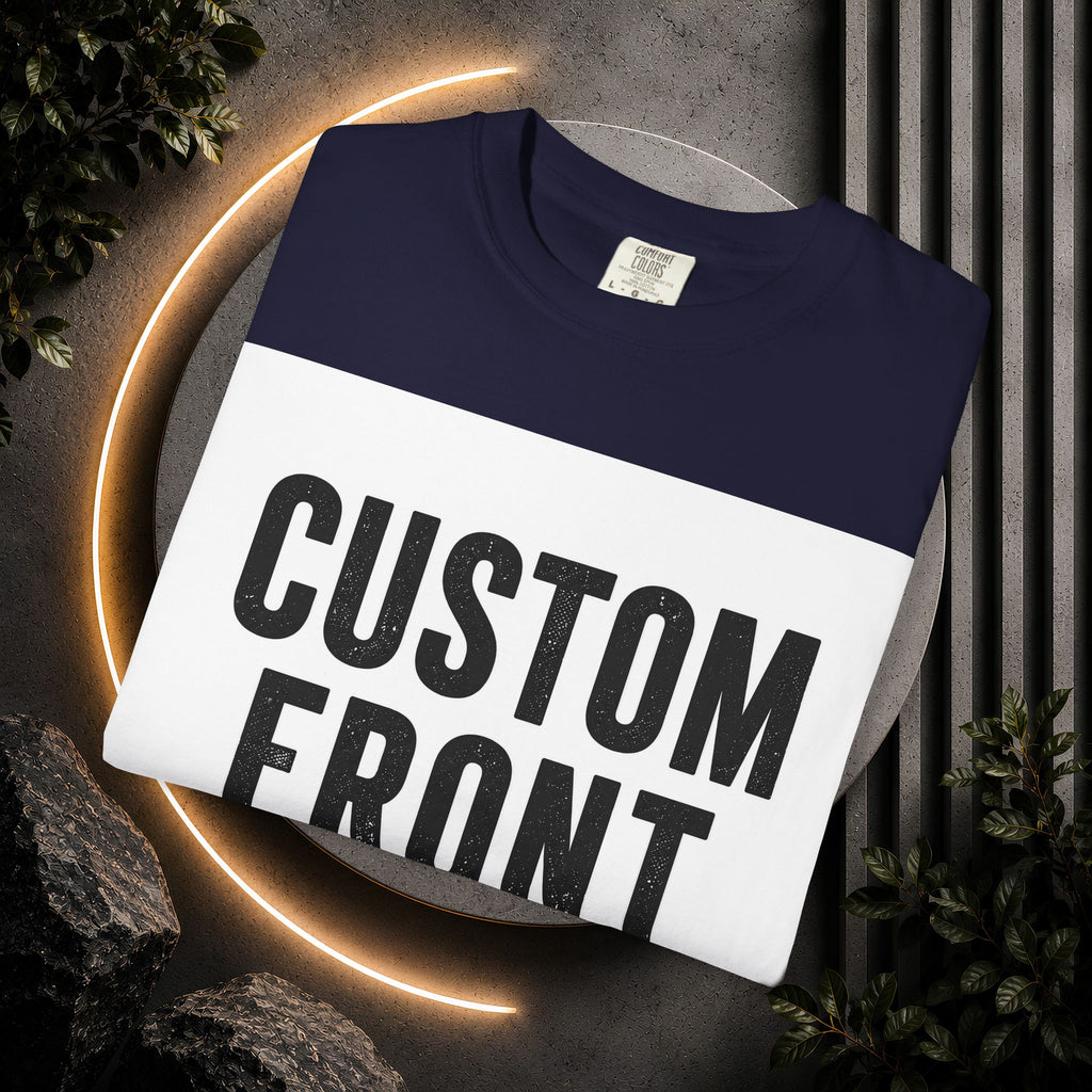 Custom Square Image Front T-Shirt - Add Your Own Image