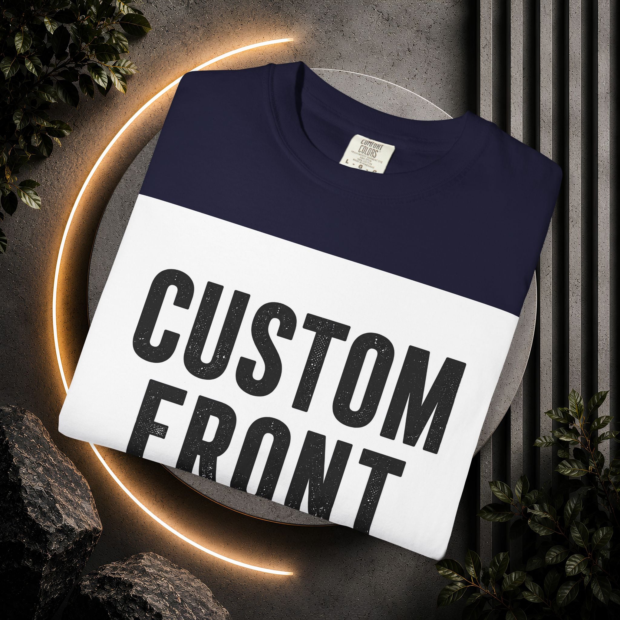 Custom Square Image Front T-Shirt - Add Your Own Image