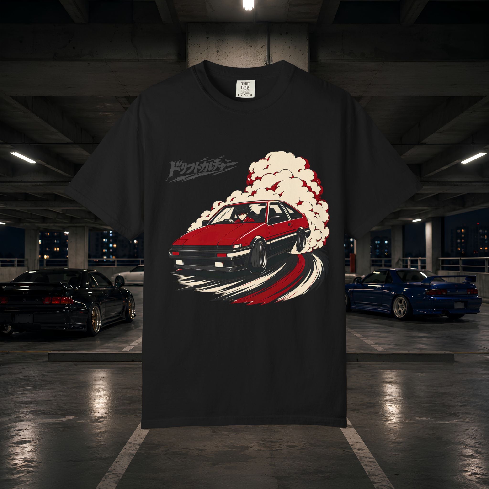 Drift Culture Anime Style T-Shirt - Japanese Retro Car Racing Graphic Tee